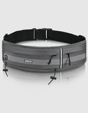 MIER Running Belt Slim Waist Pack with Bib Clips Phone Holder Running Belt