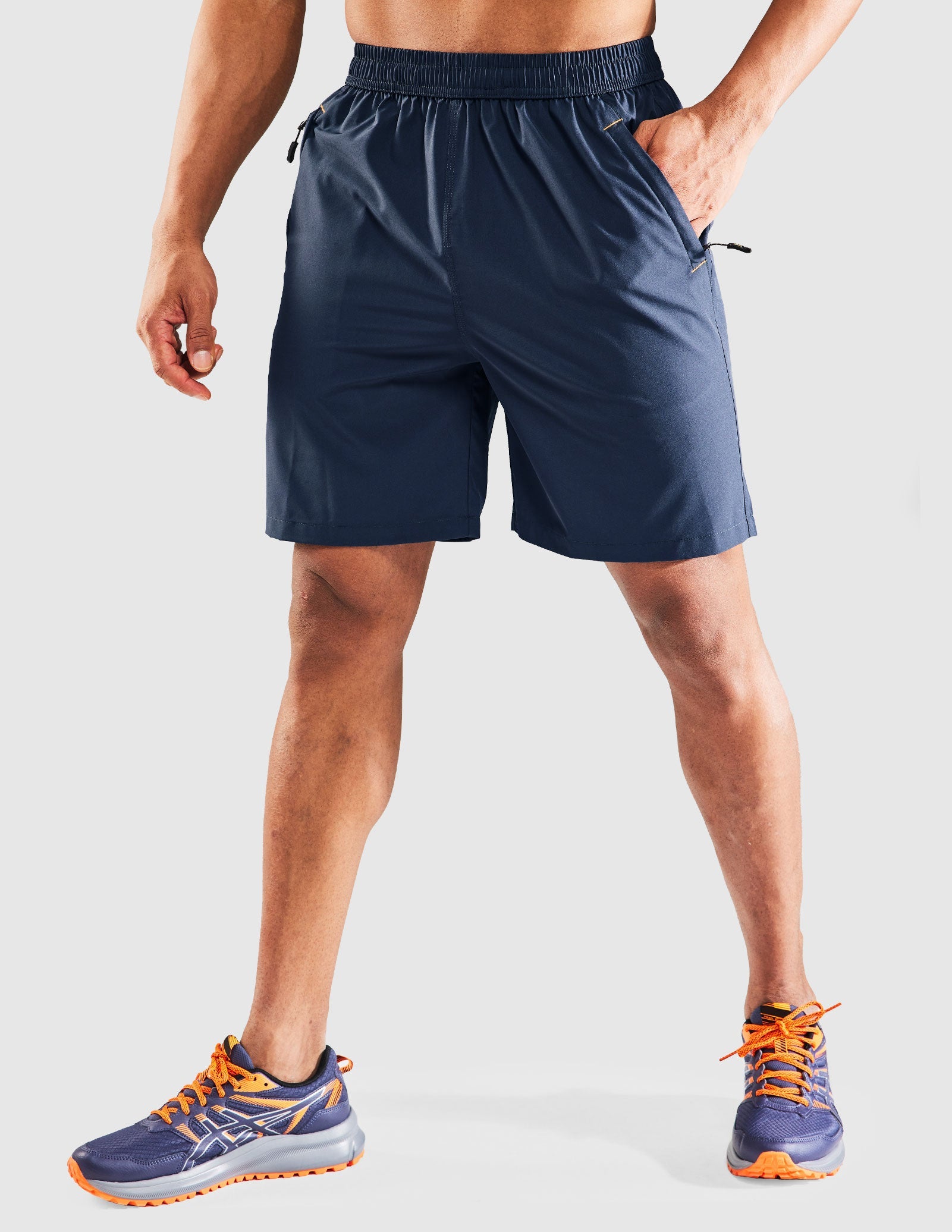 MIER Men's 7 Inch Quick Dry Running Shorts with Phone Pocket Men's Shorts
