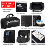 MIER Large Duffel Bag Gym Bag with Shoe Compartment Gym Duffel Bag