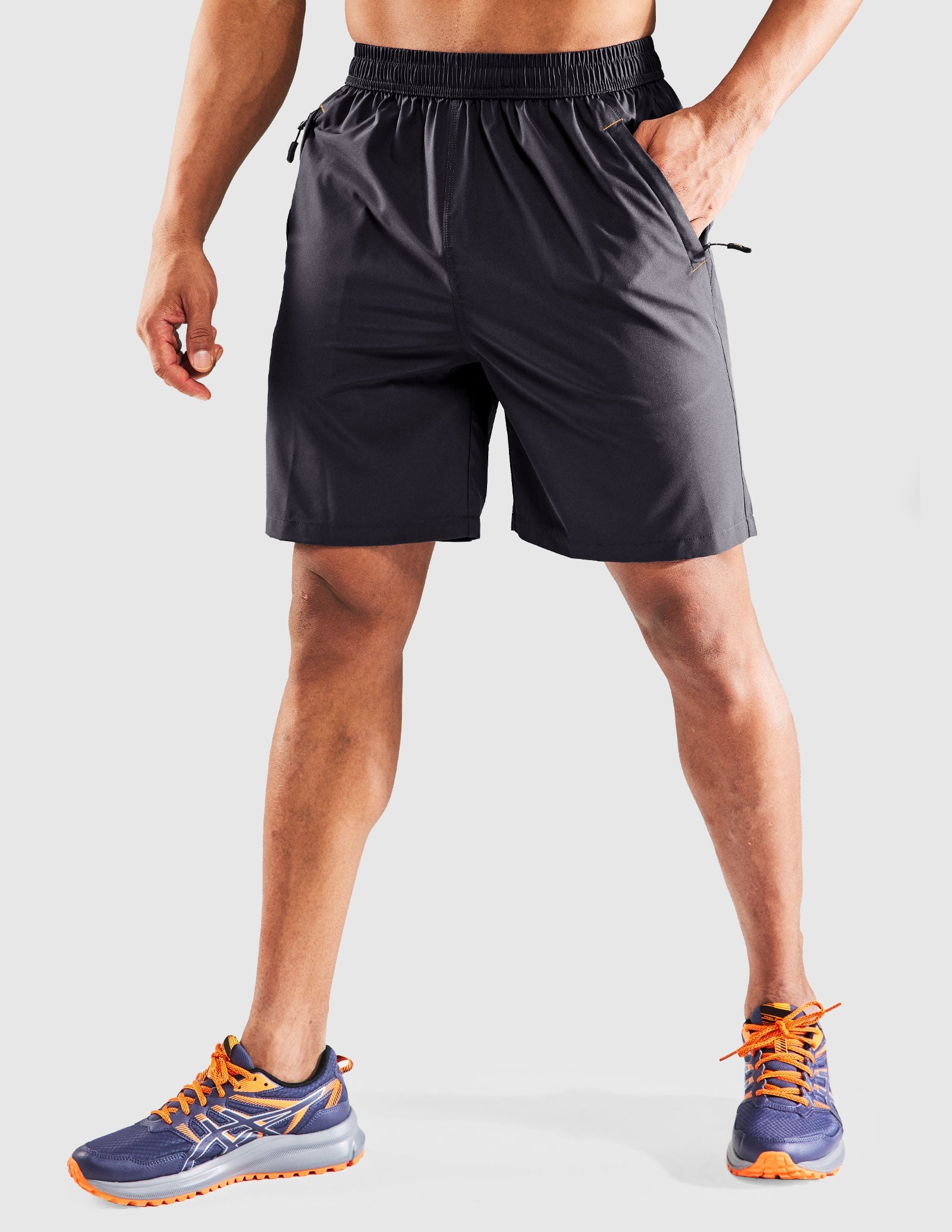 MIER Men's 7 Inch Quick Dry Running Shorts with Phone Pocket Men's Shorts
