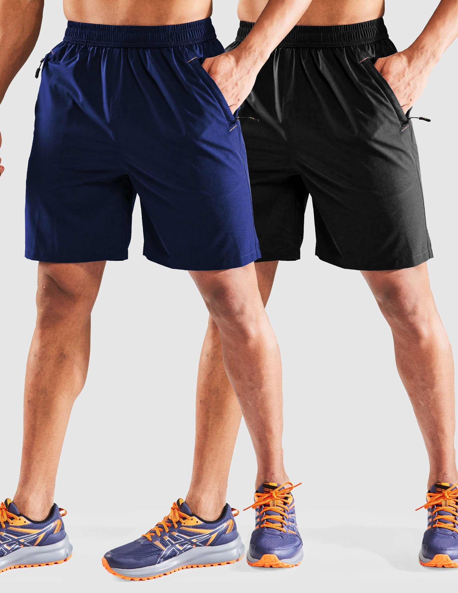 MIER Men's 7 Inch Quick Dry Running Shorts with Phone Pocket Men's Shorts