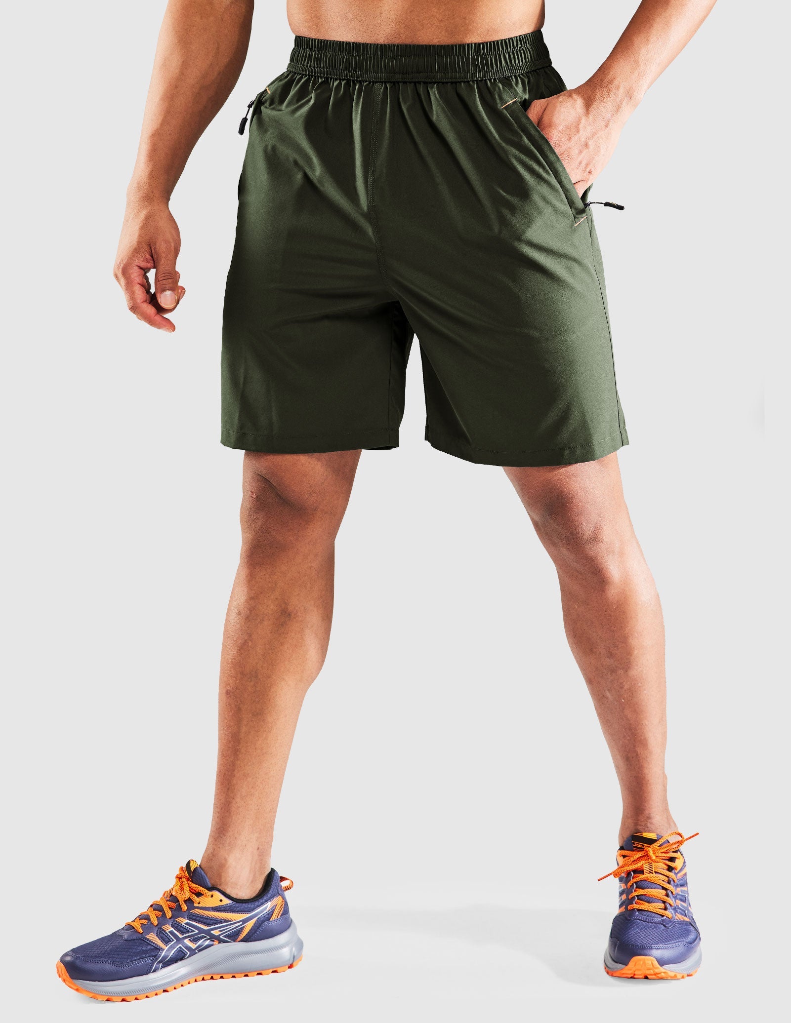 MIER Men's 7 Inch Quick Dry Running Shorts with Phone Pocket Men's Shorts