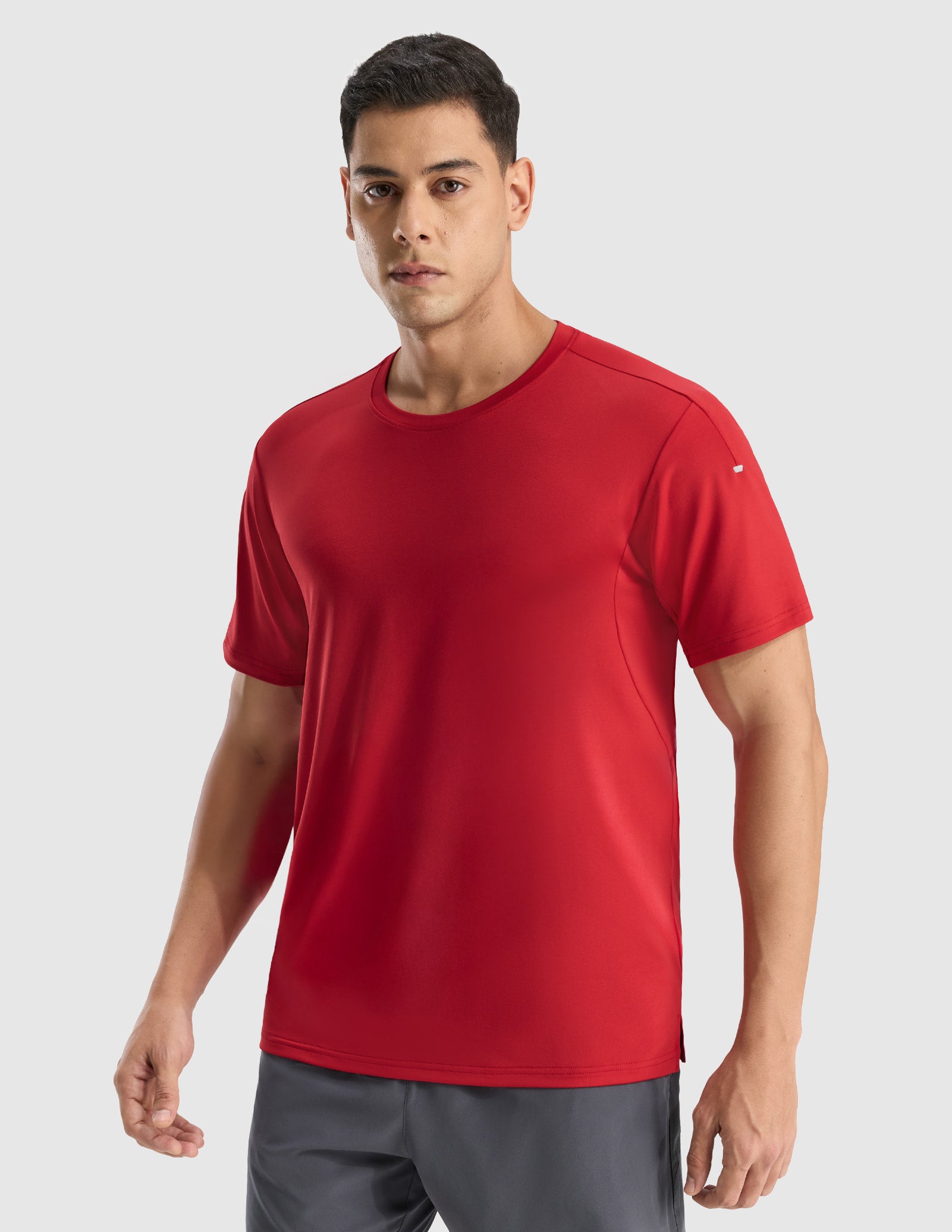 MIER Men's COOLMAX Running T-Shirt | Moisture-Wicking & Breathable Workout Tee Men's T-Shirts Red / S