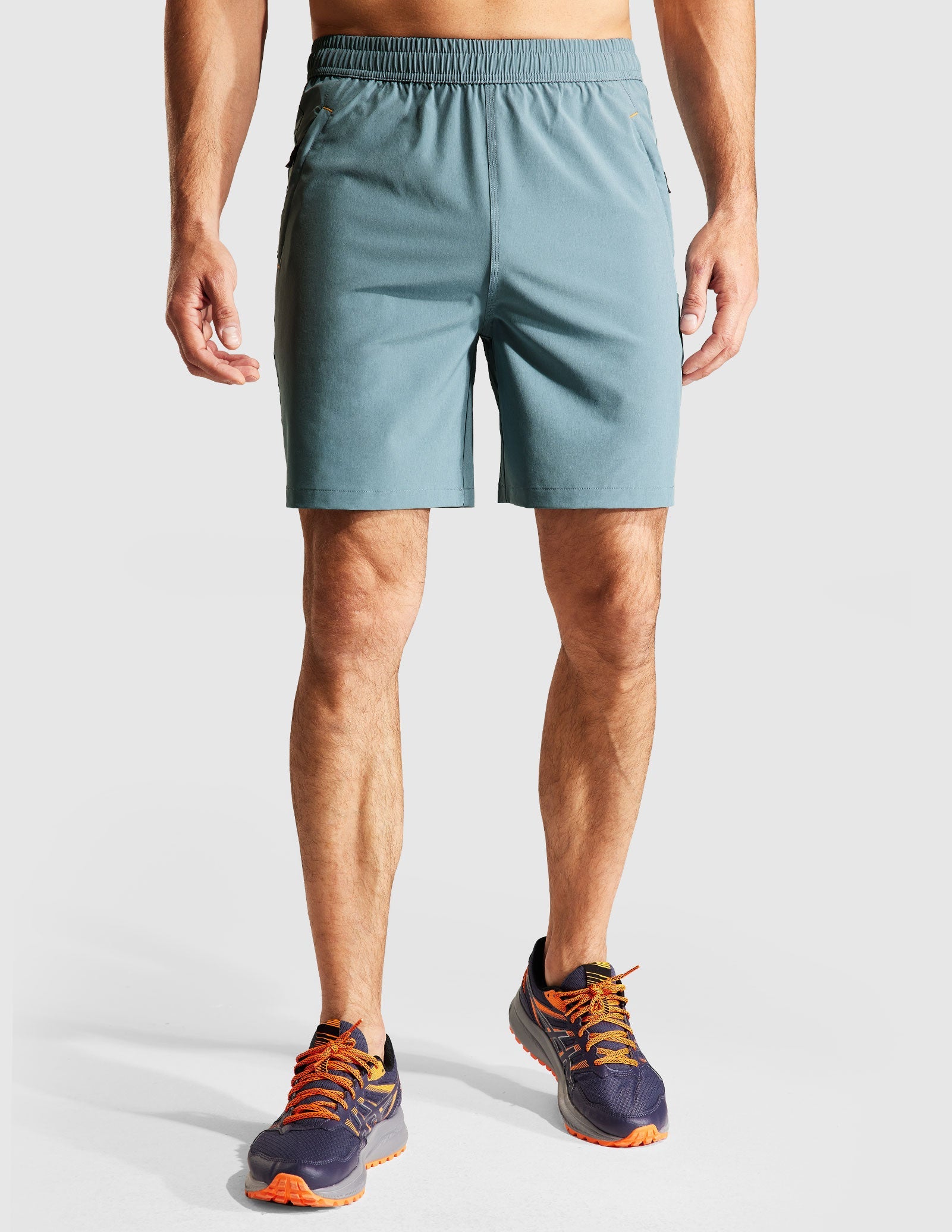 MIER Men's 7 Inch Quick Dry Running Shorts with Phone Pocket Men's Shorts