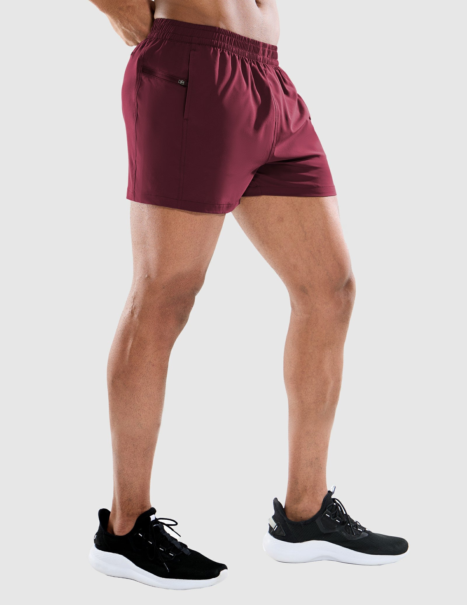 MIER Men's 3 Inch Athletic Running Shorts with Brief Liner Men's Shorts