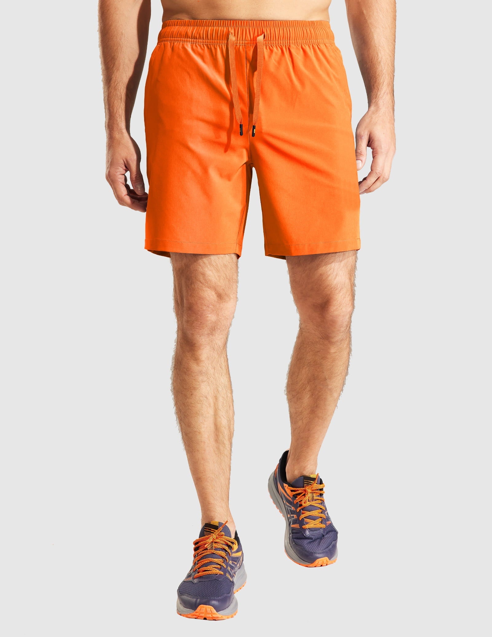 MIER Men's 7 Inch Active Running Shorts with Zipper Pockets Men's Shorts