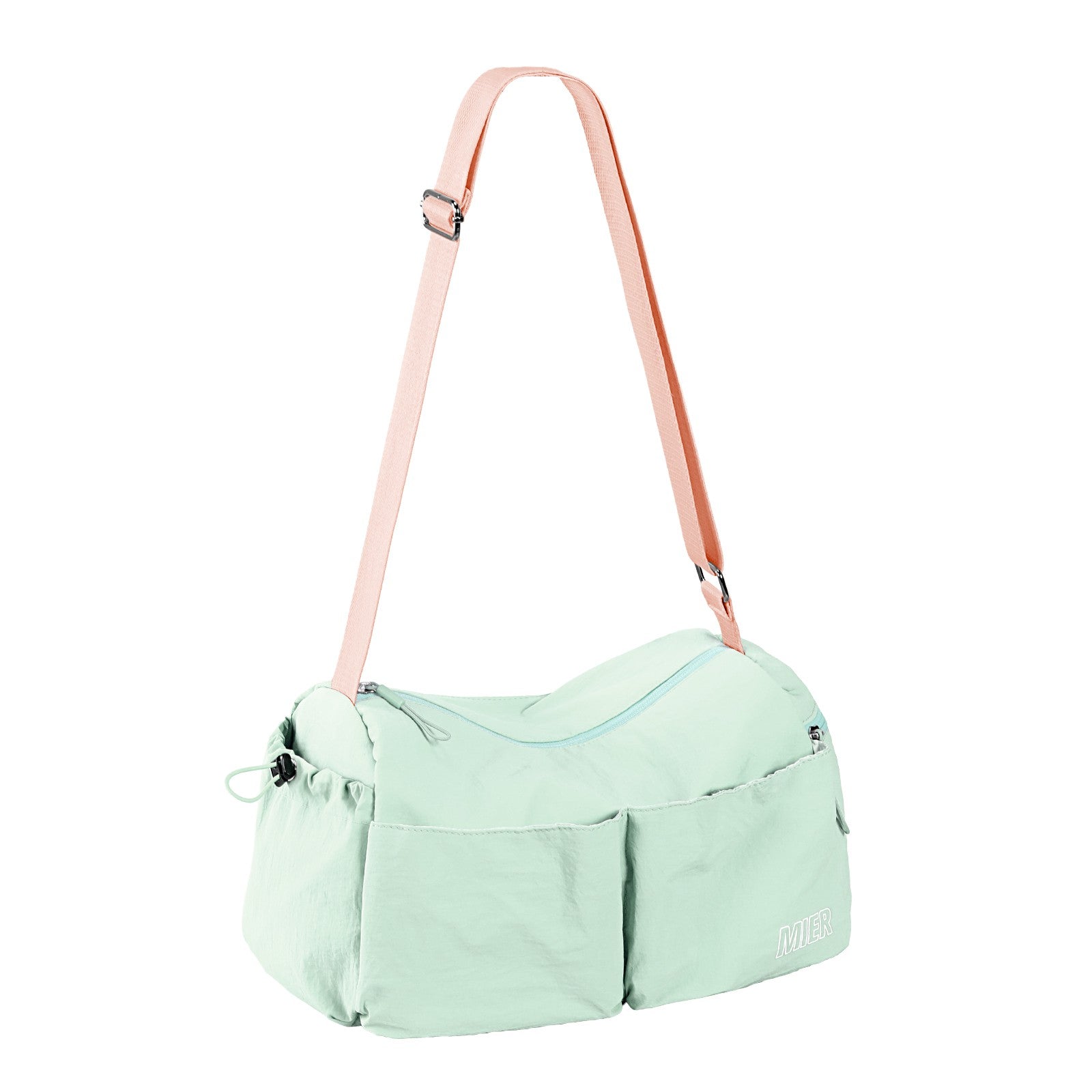 MIER Women's Gym Bag & Sports Duffel with Wet Pocket Gym Duffel Bag Mint Mist / Mini