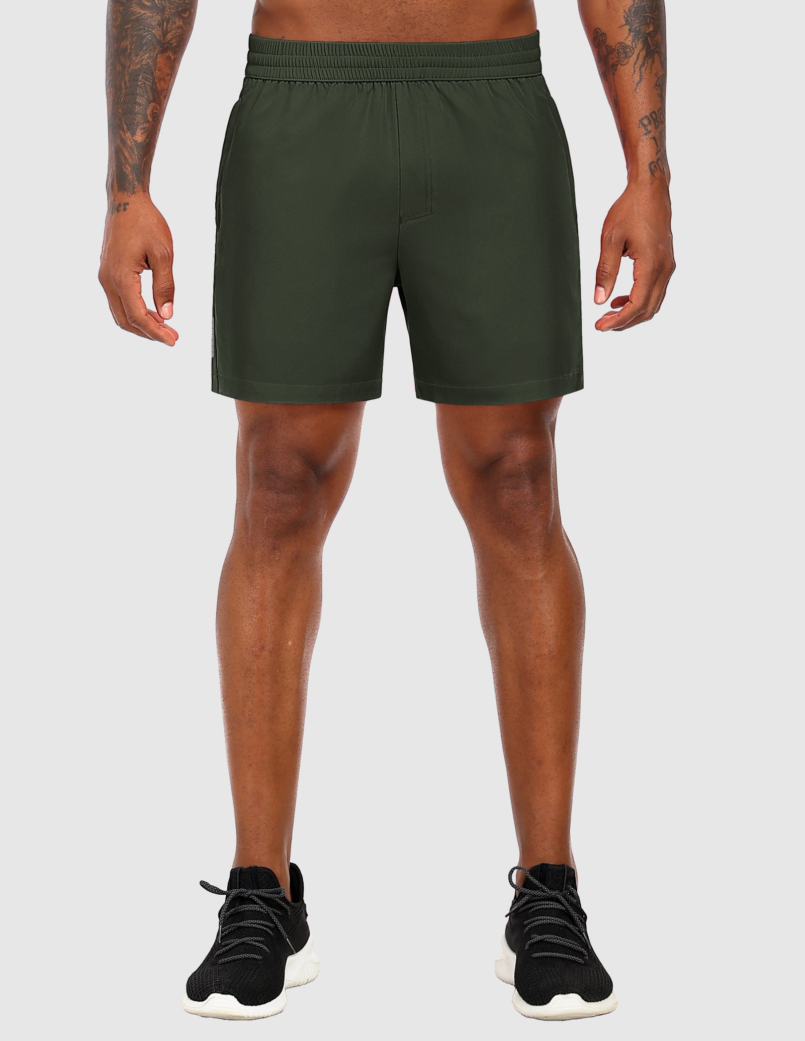 MIER Men's 5" Running Shorts with Phone Pockets, Quick-Dry Fit Men's Shorts