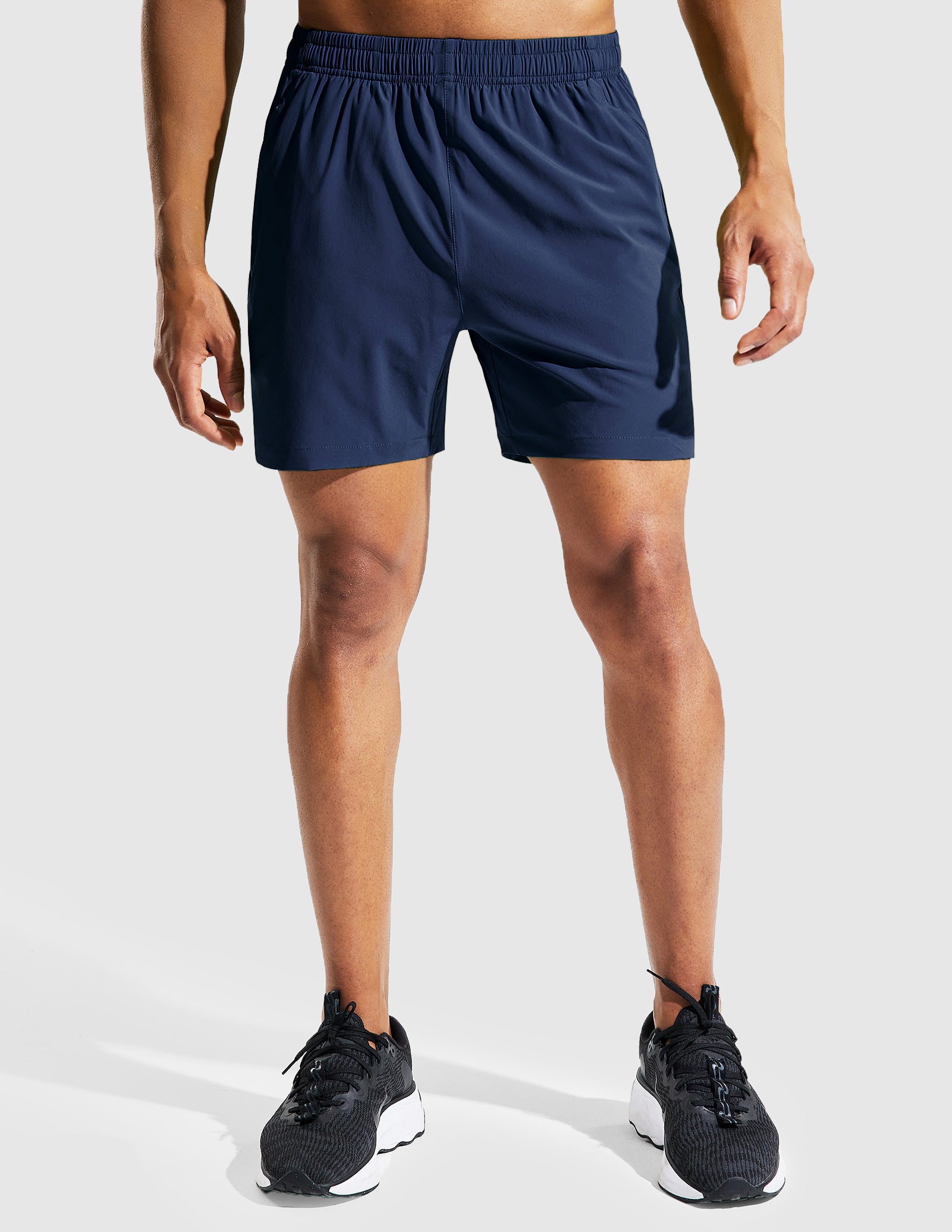 MIER Men's 5 Inch Running Shorts with Zipper Pockets Men's Shorts