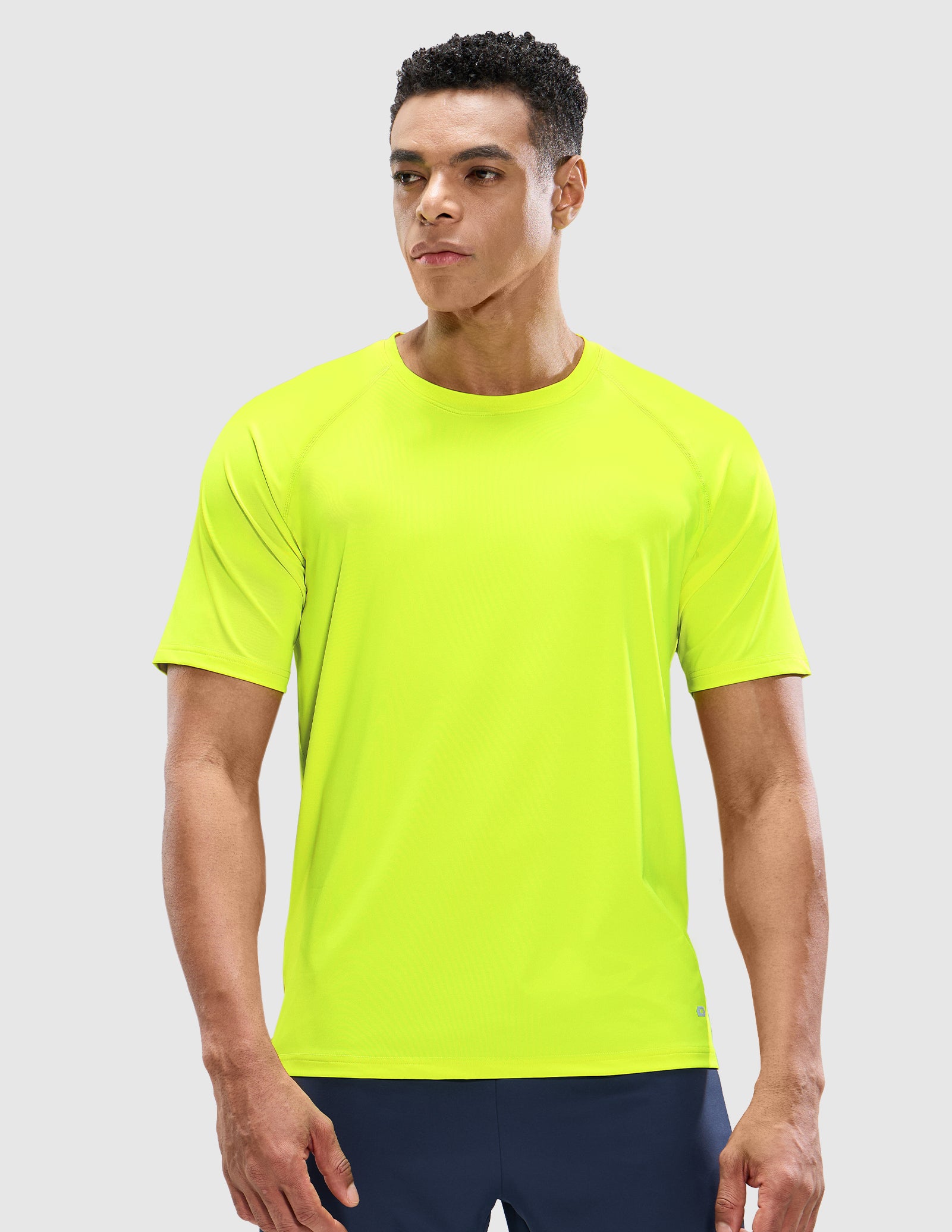 MIER Men's Workout T Shirts Stretchy Quick Dry and Moisture Wicking Men's T-Shirts