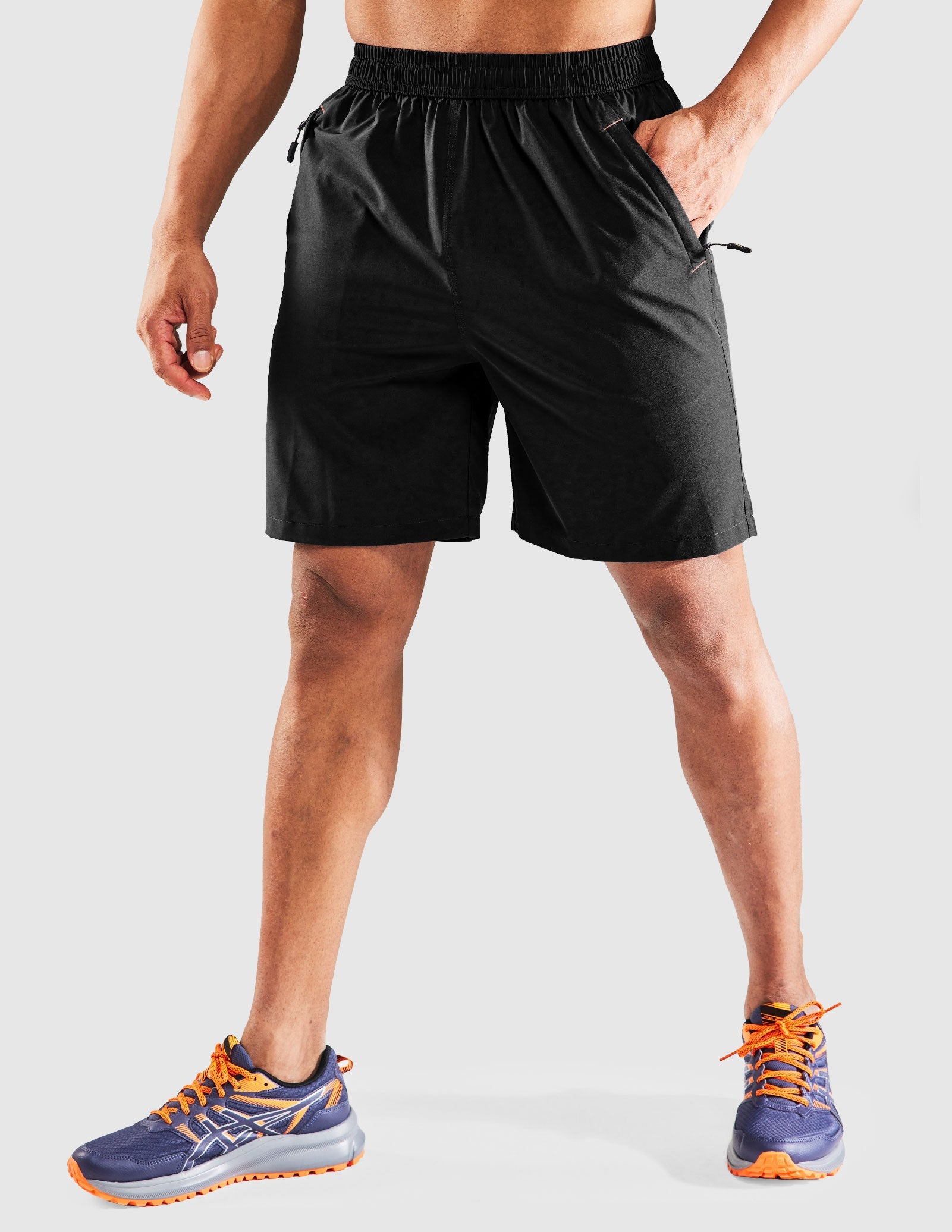 MIER Men's 7 Inch Quick Dry Running Shorts with Phone Pocket Men's Shorts