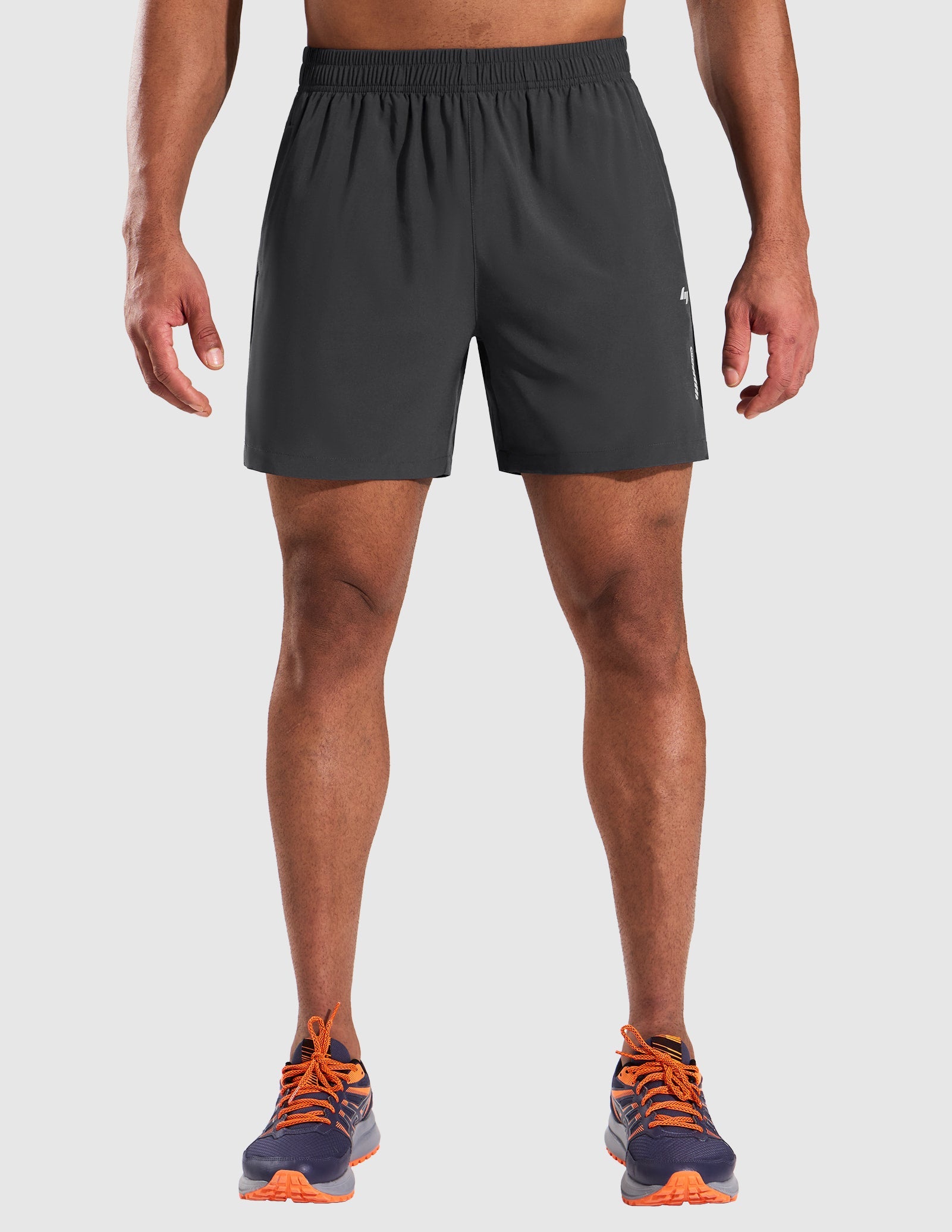 MIER Men’s 5” Running Shorts Quick Dry with Zipper Pockets, No Liner Men's Shorts