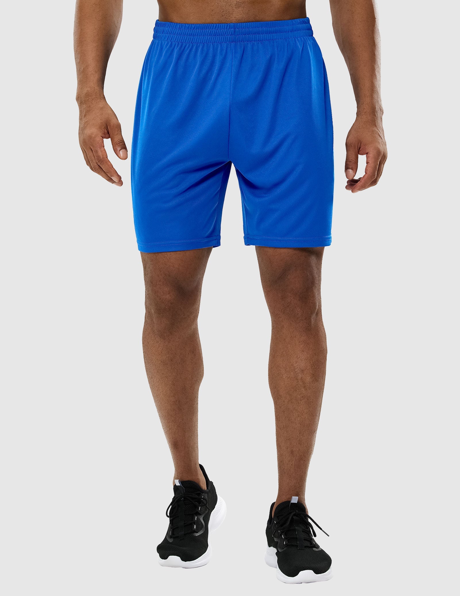 MIER Men Quick-Dry Athletic Running Shorts without Pockets Men's Shorts Blue / XS
