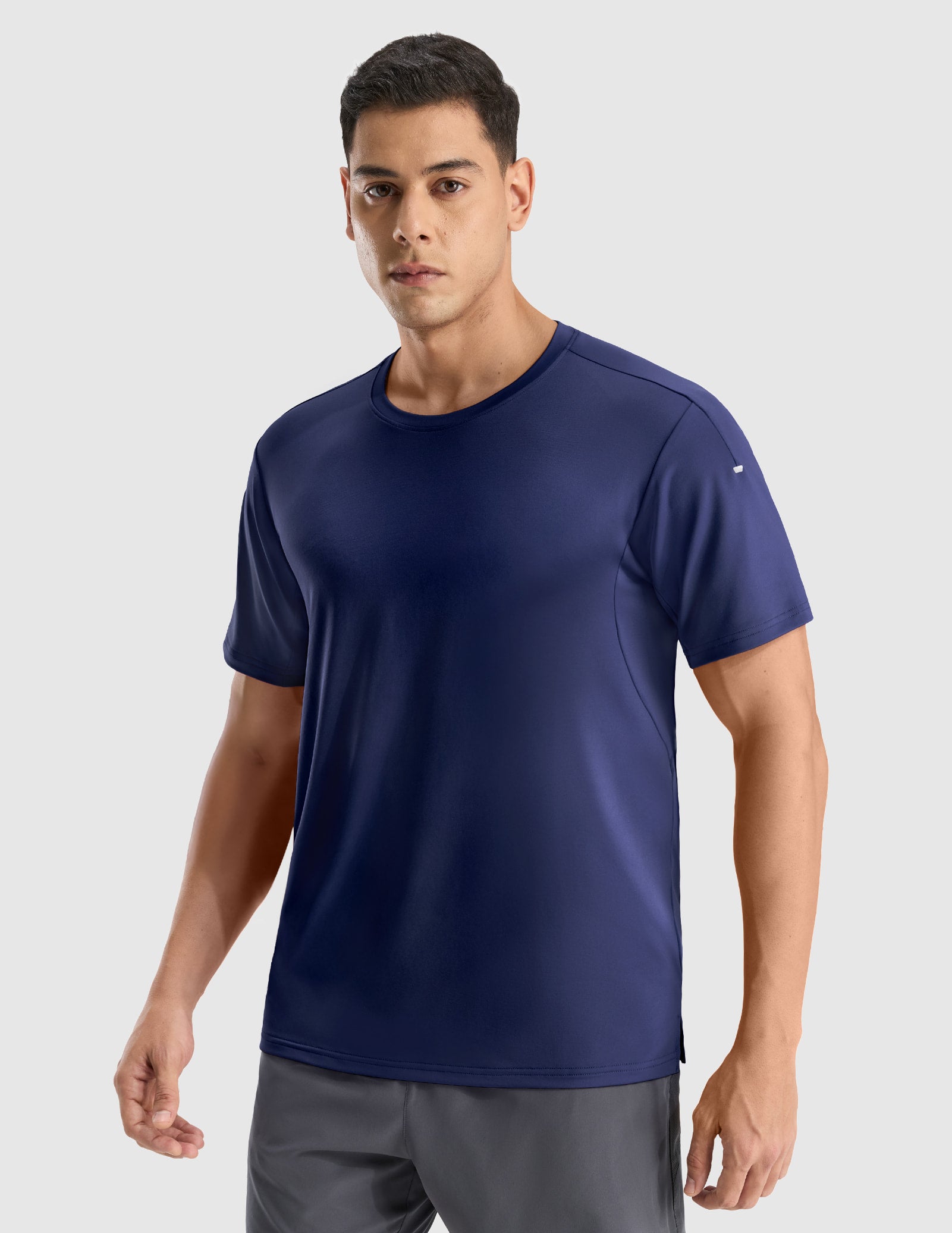 MIER Men's COOLMAX Running T-Shirt | Moisture-Wicking & Breathable Workout Tee Men's T-Shirts Navy / S