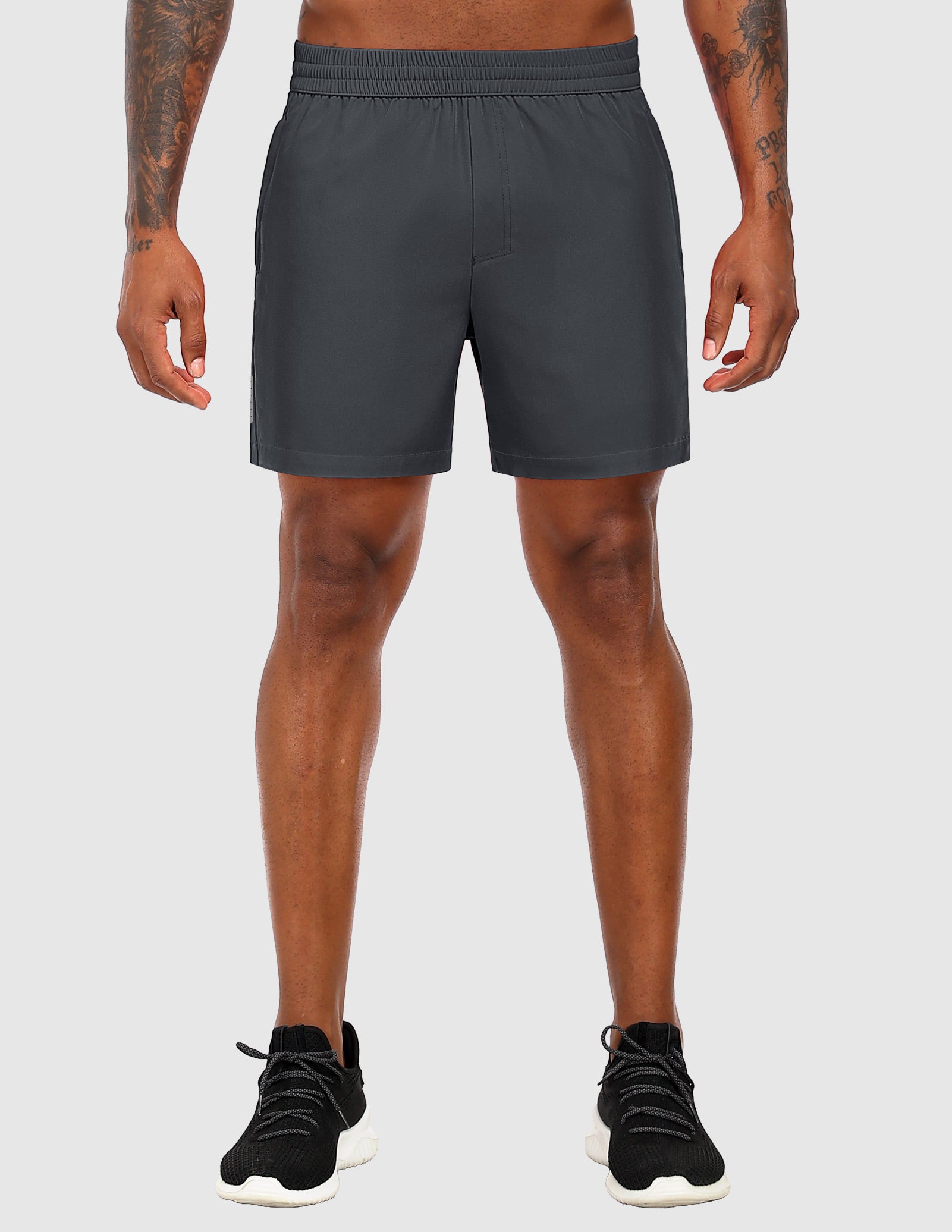 MIER Men's 5" Running Shorts with Phone Pockets, Quick-Dry Fit Men's Shorts