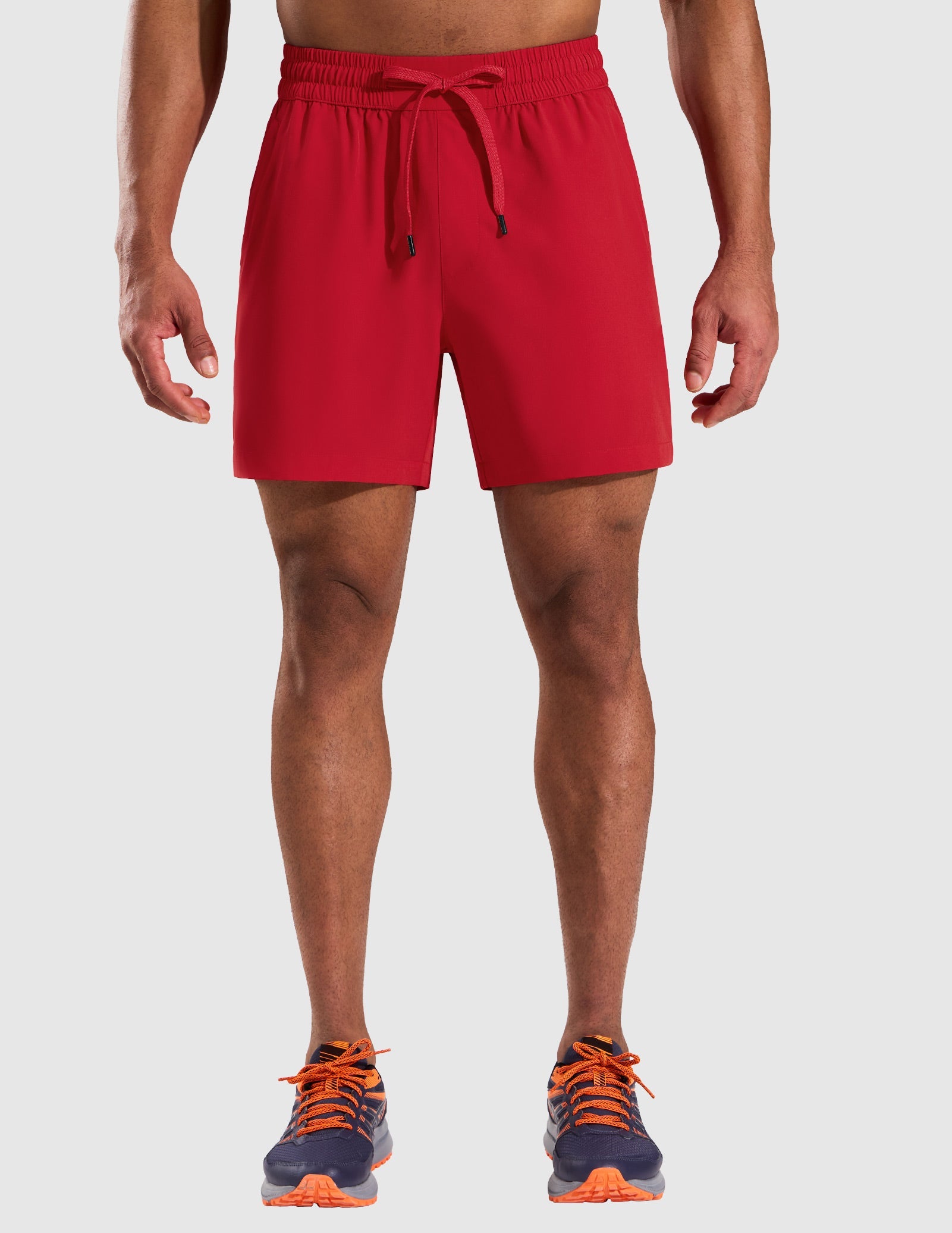 MIER 5" Running Gym Shorts for Men Quick Dry with Zipper Pockets Men's Shorts