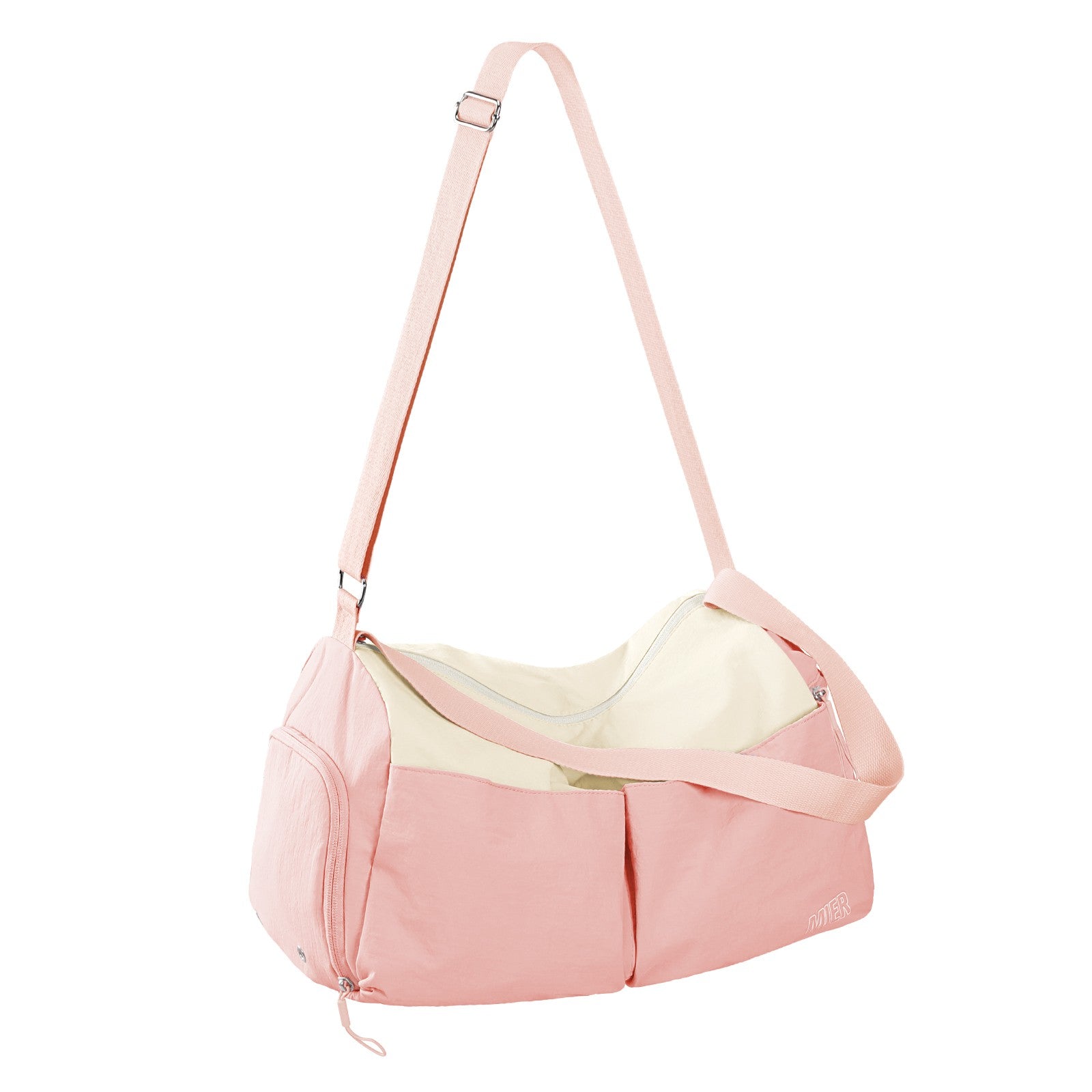 MIER Women's Gym Bag & Sports Duffel with Wet Pocket Gym Duffel Bag Blush Pink / Small