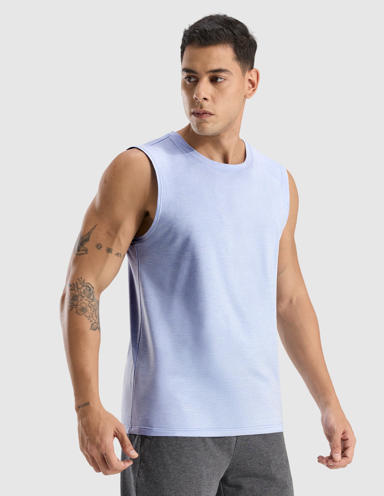 MIER Men’s Ultra-Soft Performance Muscle Tank Buttery Soft Gym Shirt Men's Tank Top