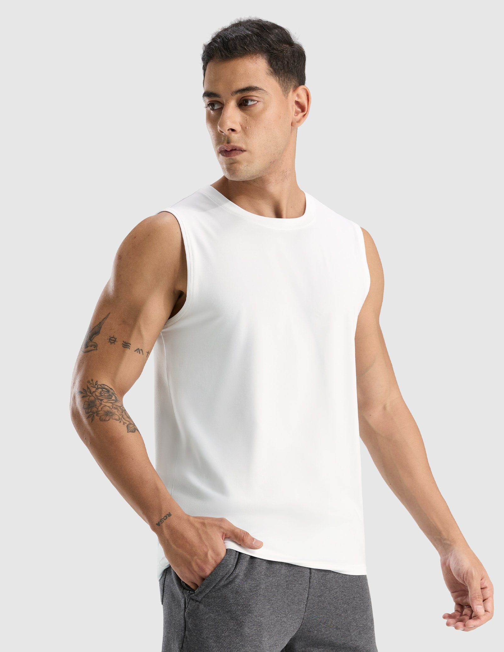 MIER Men’s Ultra-Soft Performance Muscle Tank Buttery Soft Gym Shirt Men's Tank Top