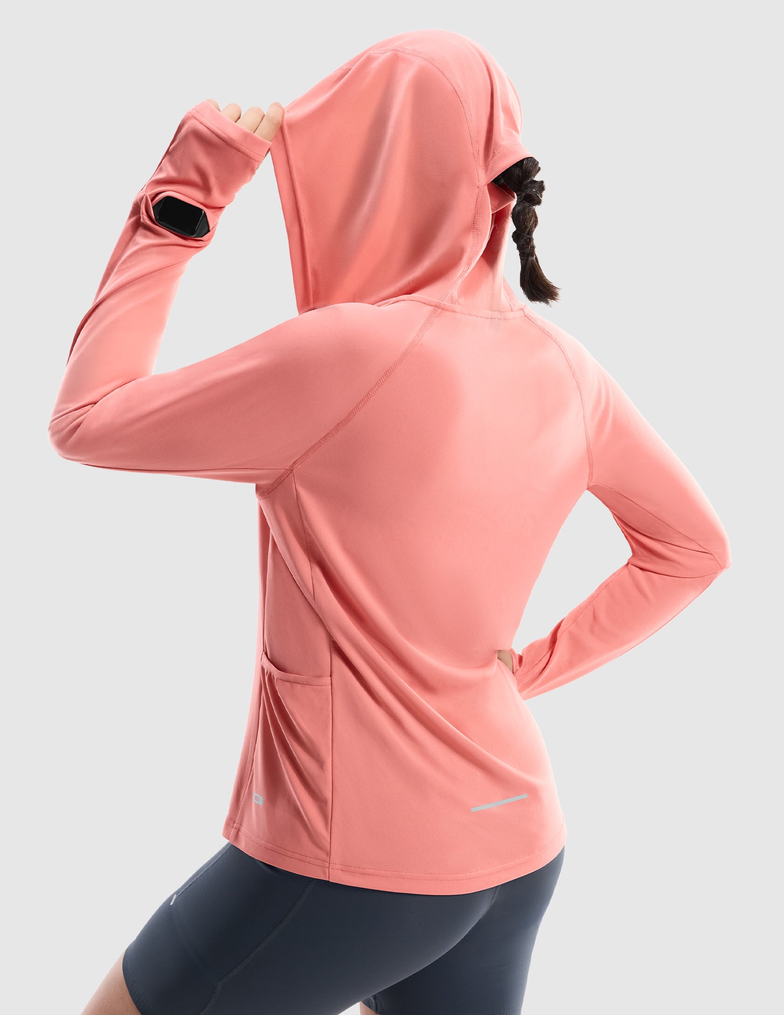 MIER Women's UPF 50+ Running Hoodie Lightweight Sun Protection Shirt Women Shirts