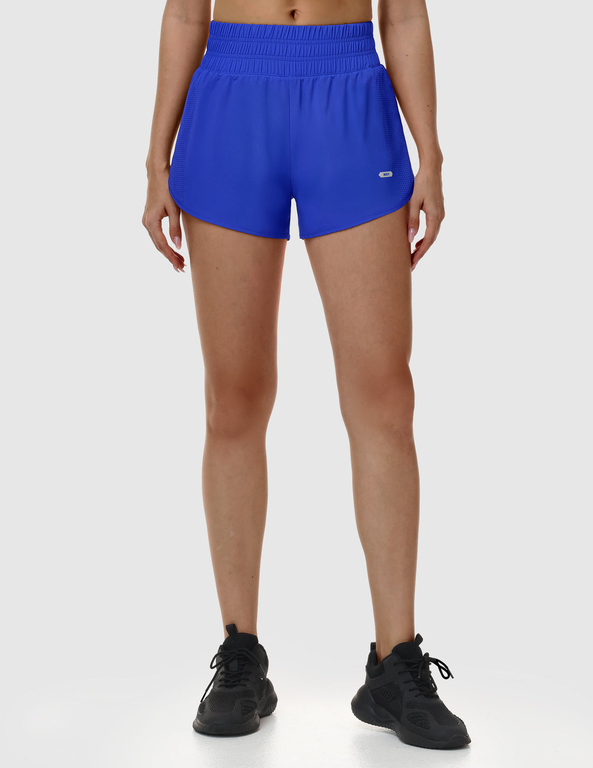 MIER Women’s 2 in 1 Running Shorts with Phone Pocket 3" Women Shorts Royal Blue / XS