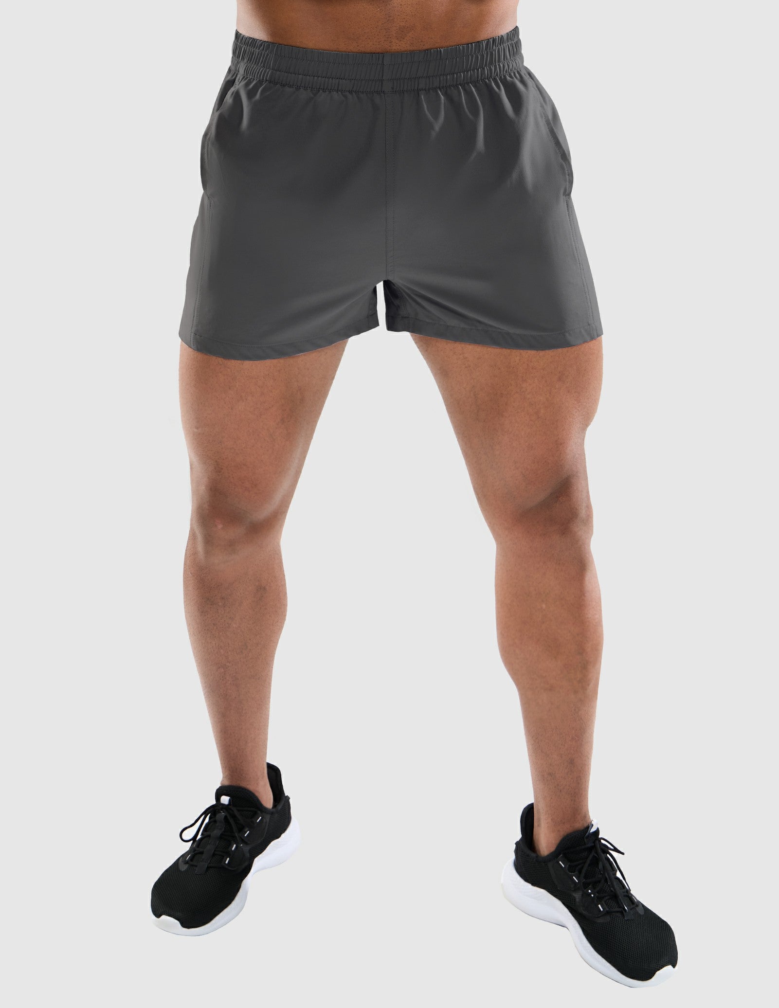 MIER Men's 3 Inch Athletic Running Shorts with Brief Liner Men's Shorts