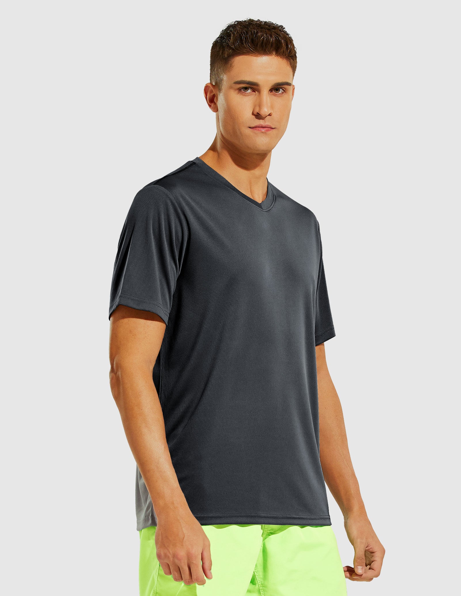 MIER Men's Dry Fit Performance Tees Eco Friendly and Moisture Wicking Men's T-Shirts