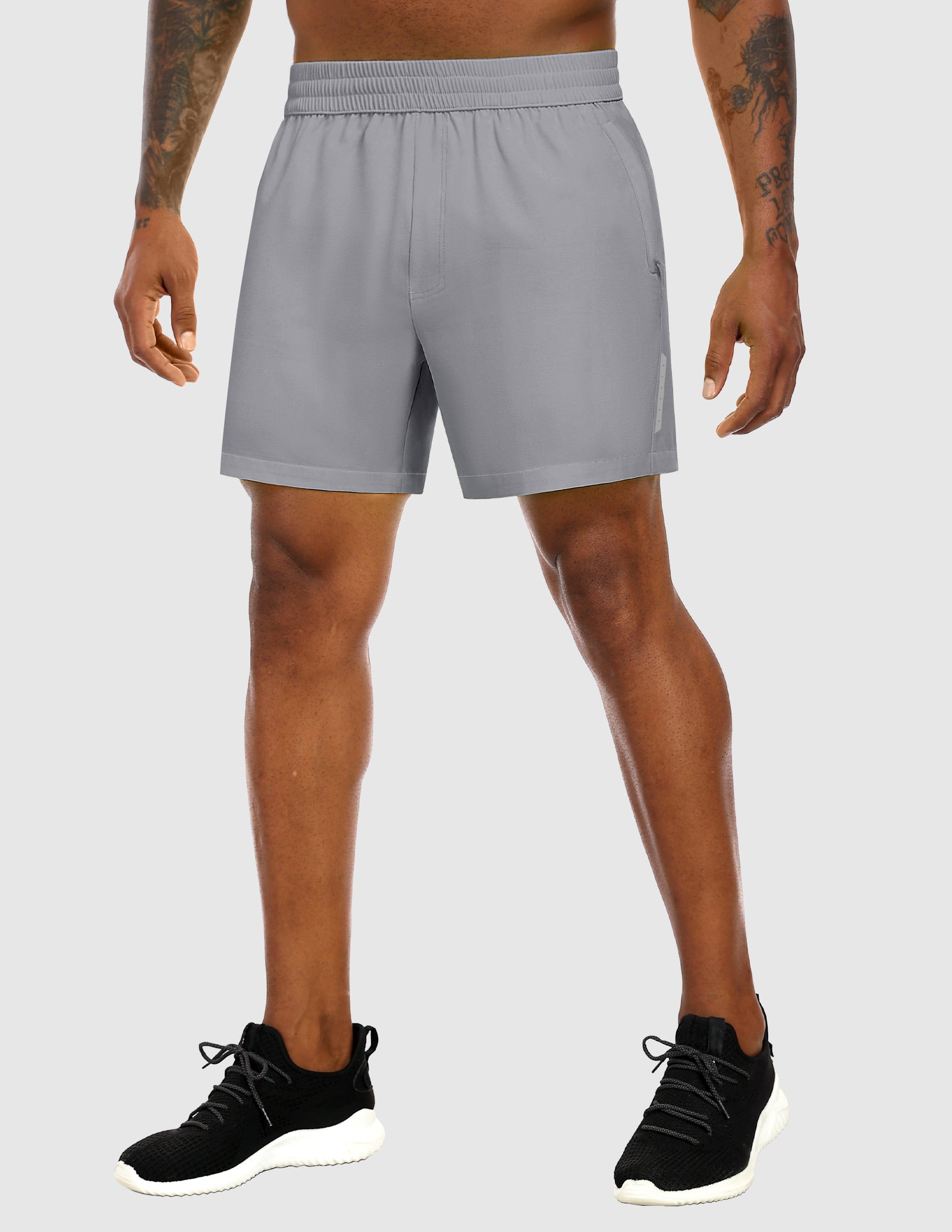 MIER Men's 5" Running Shorts with Phone Pockets, Quick-Dry Fit Men's Shorts