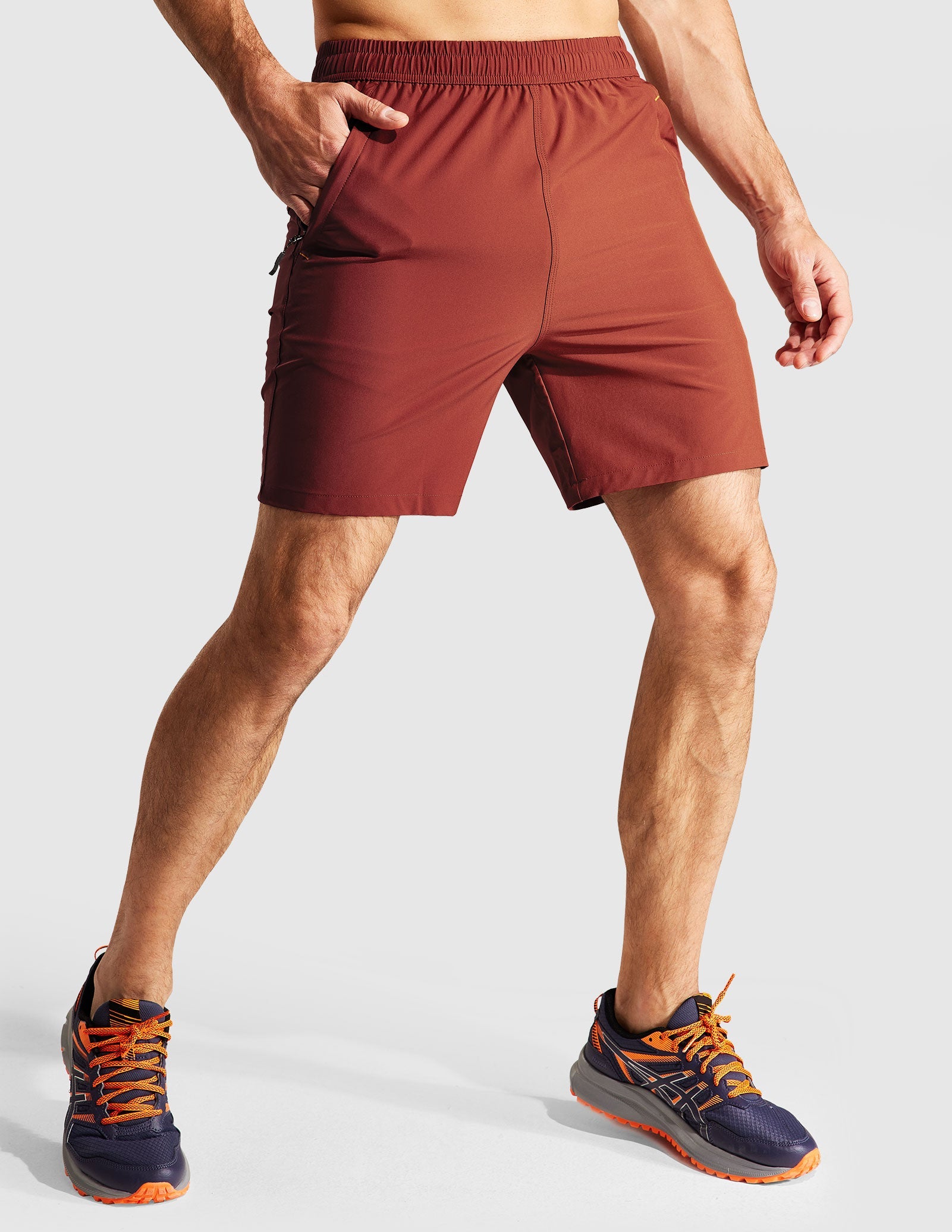 MIER Men's 7 Inch Quick Dry Running Shorts with Phone Pocket Men's Shorts