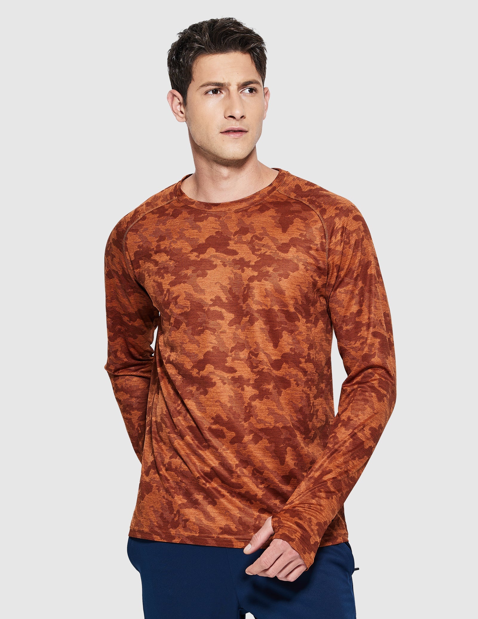 MIER Men’s Dry Fit Long Sleeve Athletic Running Shirts Men's T-Shirts