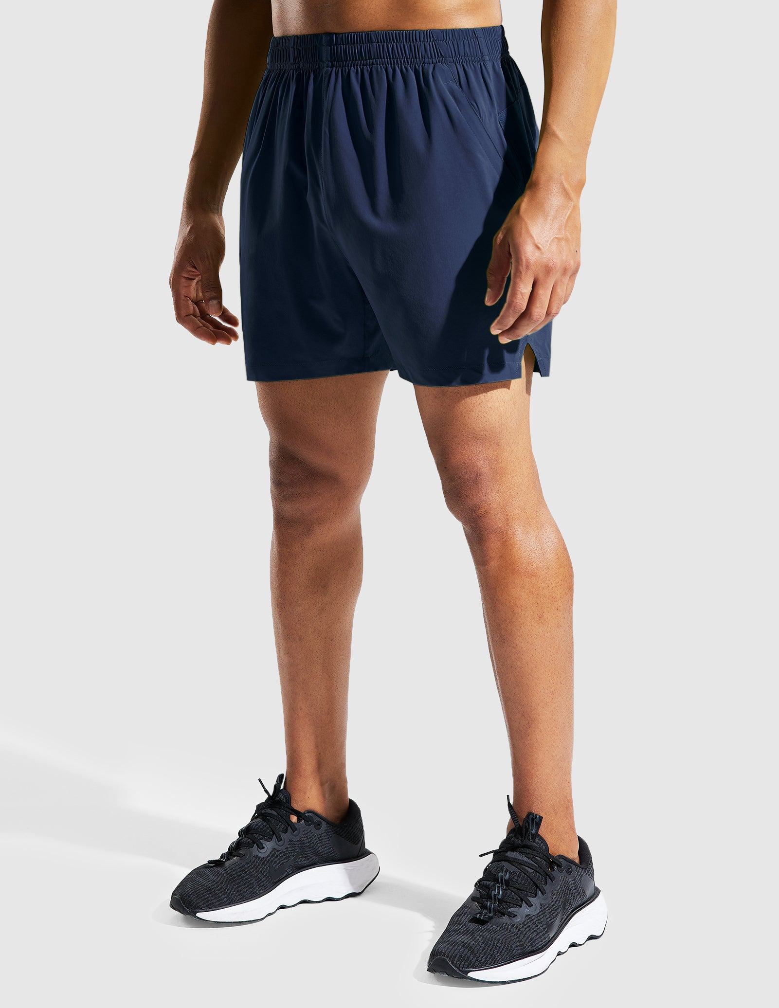 MIER Men's 5 Inch Running Shorts with Zipper Pockets Men's Shorts