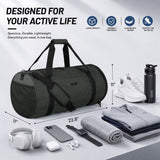 MIER Sports Duffle Bag with Shoe & Wet Pocket Gym Duffel Bag