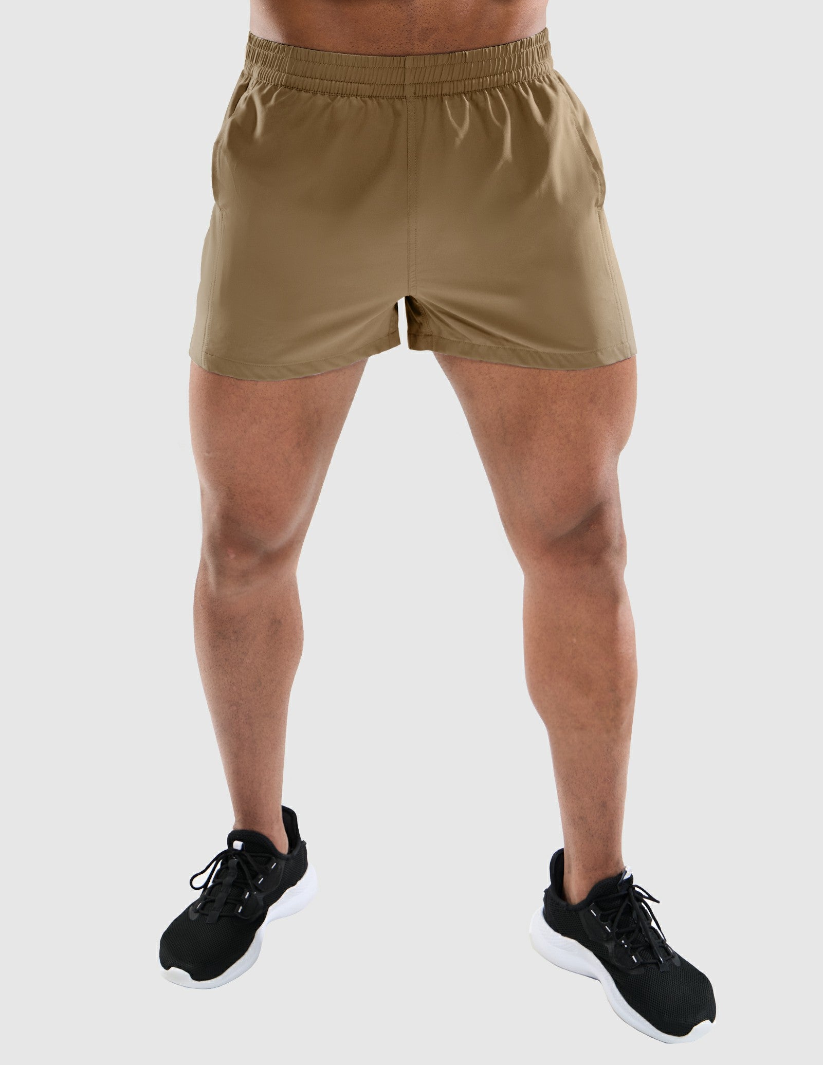 MIER Men's 3 Inch Athletic Running Shorts with Brief Liner Men's Shorts