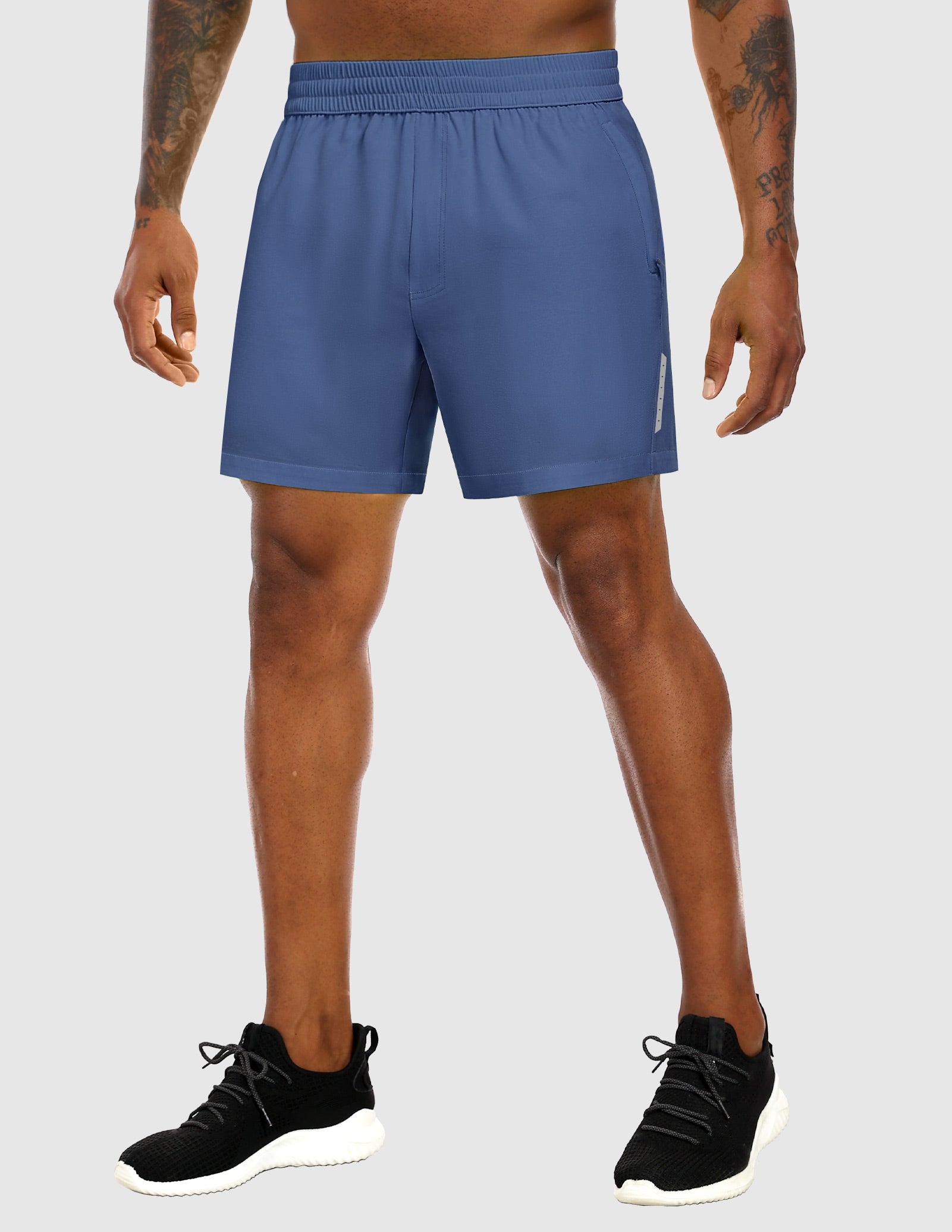 MIER Men's 5" Running Shorts with Phone Pockets, Quick-Dry Fit Men's Shorts