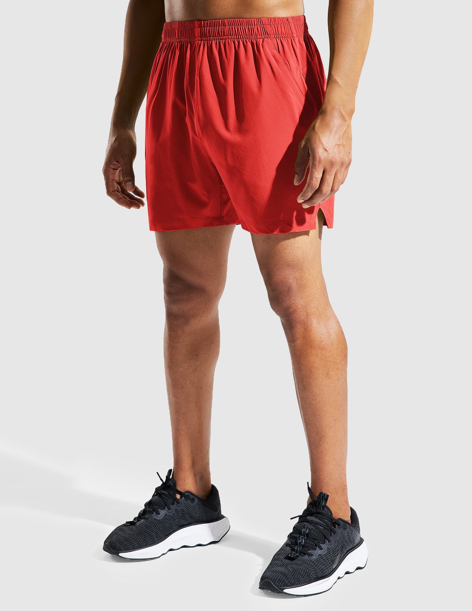 MIER Men‘s 5 Inch Running Shorts with Zipper Pockets Men's Shorts