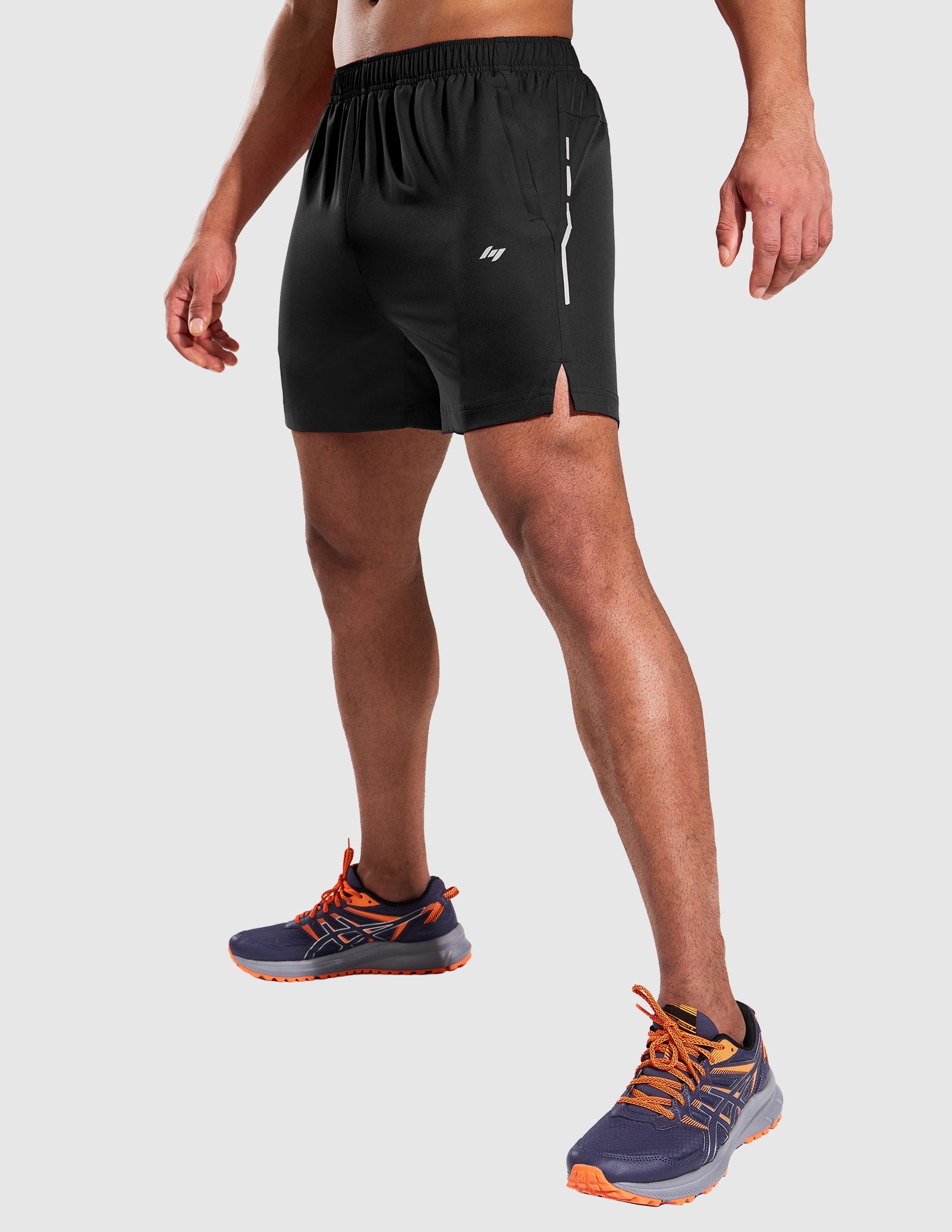 MIER Men’s 5" Athletic Running Shorts Quick Dry Workout Gym Shorts 3 Pockets Men's Shorts