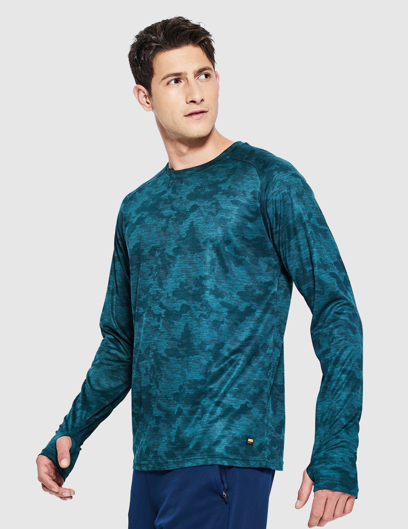 MIER Men’s Dry Fit Long Sleeve Athletic Running Shirts Men's T-Shirts