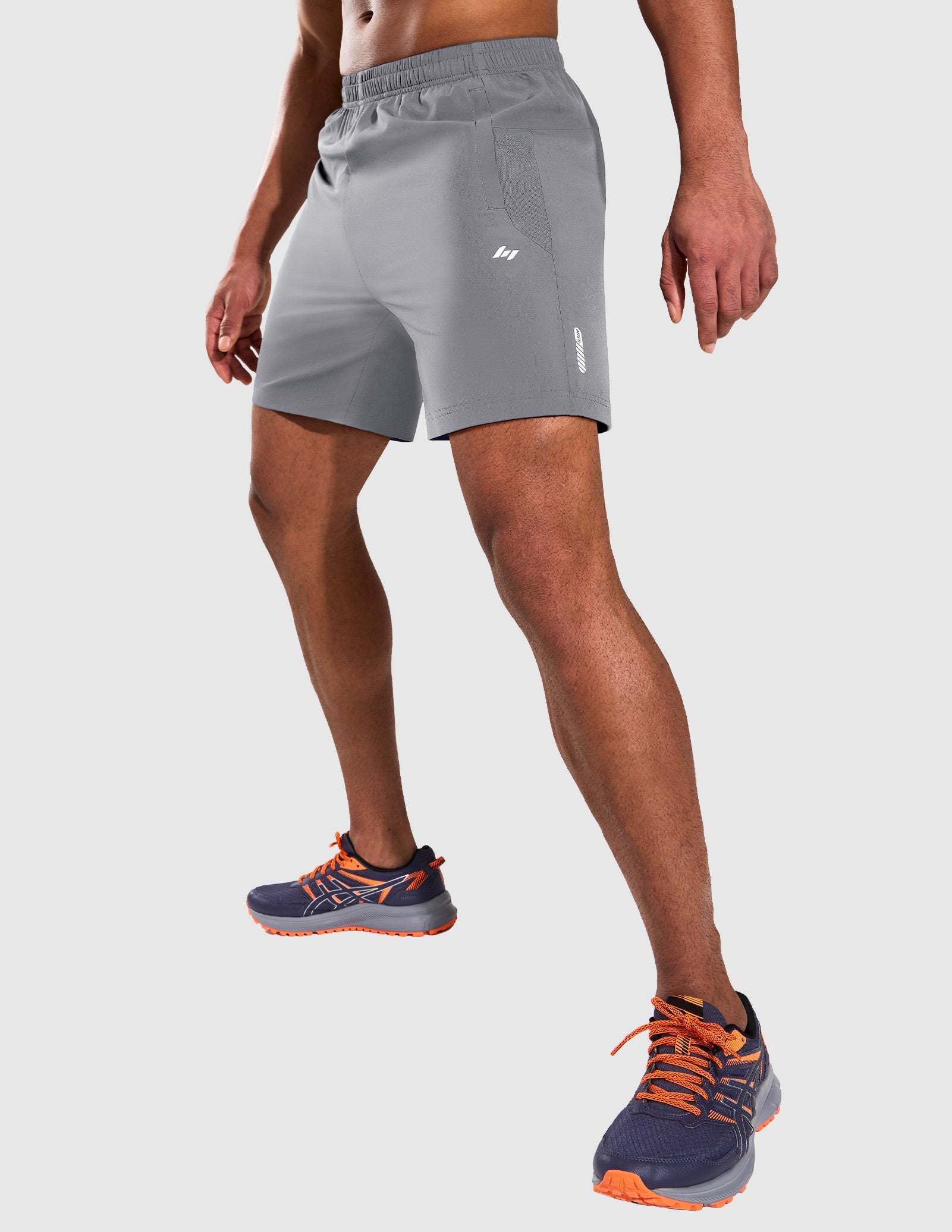 MIER Men’s 7” Athletic Shorts Quick Dry with 3 Zipper Pockets, No Liner Men's Shorts