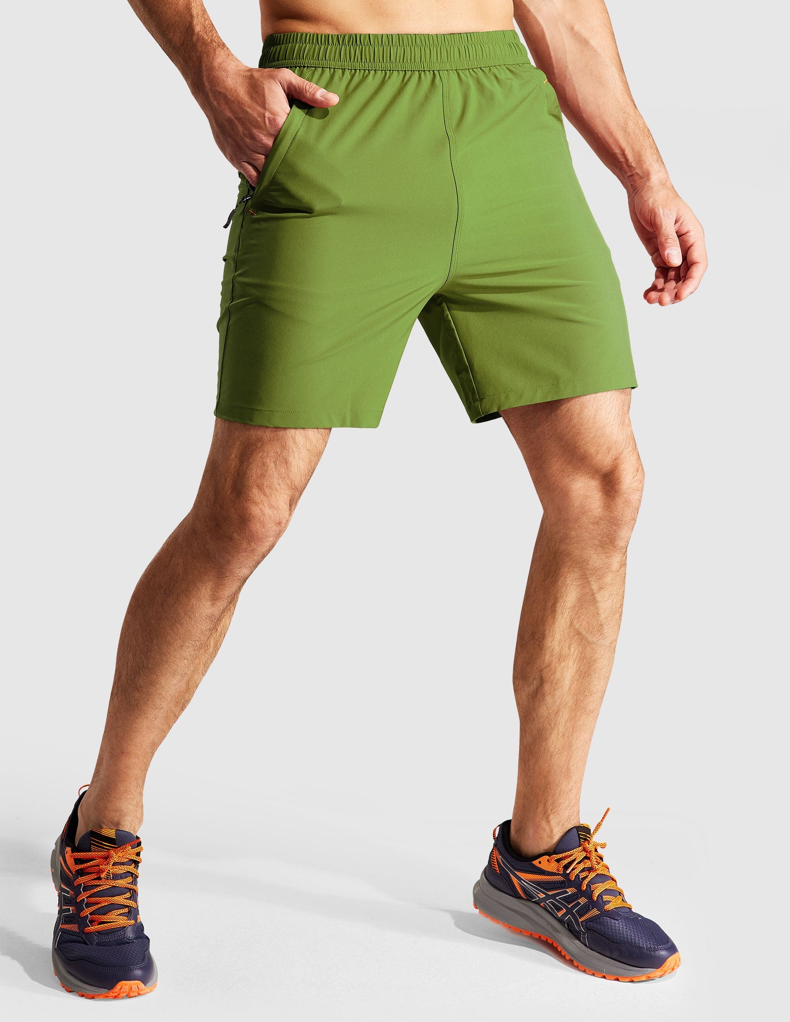 MIER Men's 7 Inch Quick Dry Running Shorts with Phone Pocket Men's Shorts