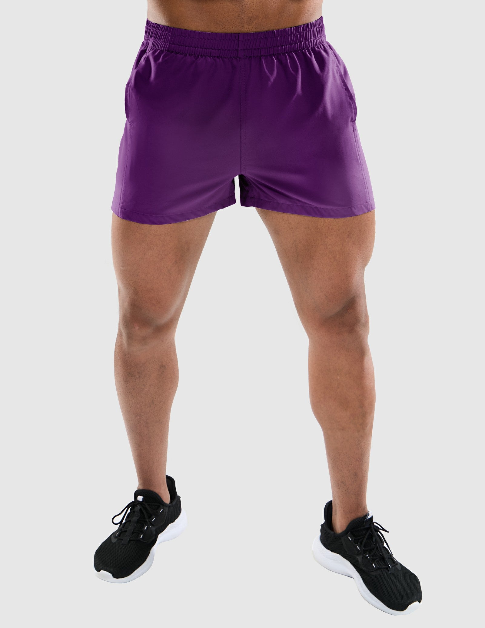 MIER Men's 3 Inch Athletic Running Shorts with Brief Liner Men's Shorts
