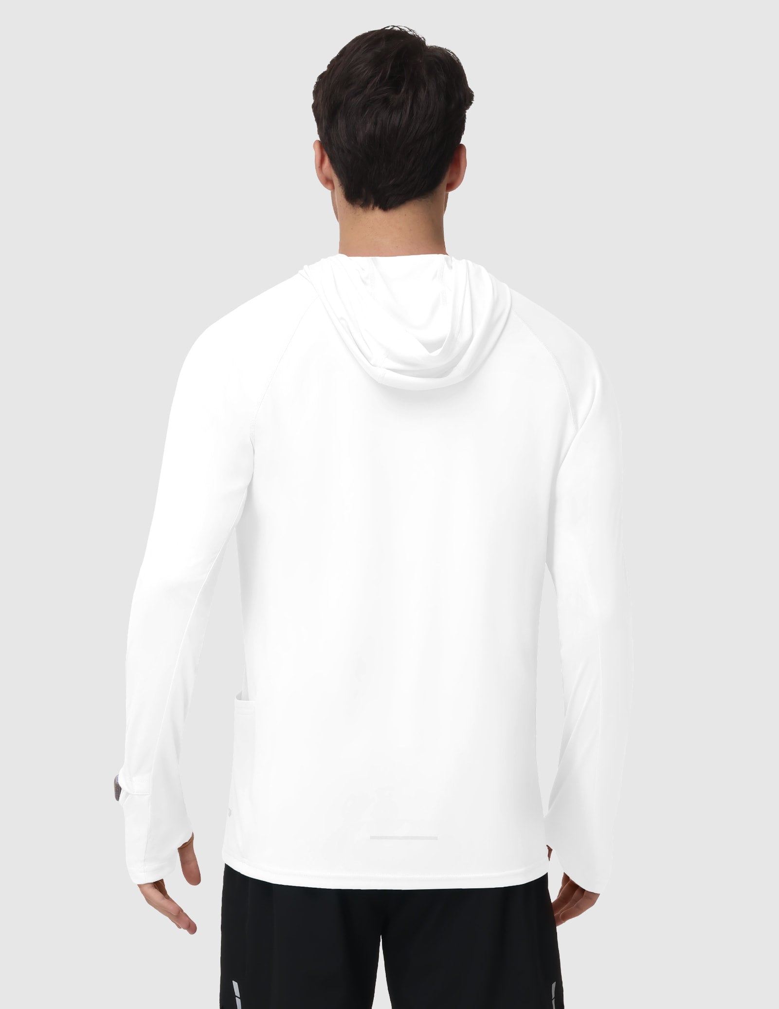 MIER Men's UPF 50+ Running Hoodie Lightweight Sun Protection Shirt Men's T-Shirts