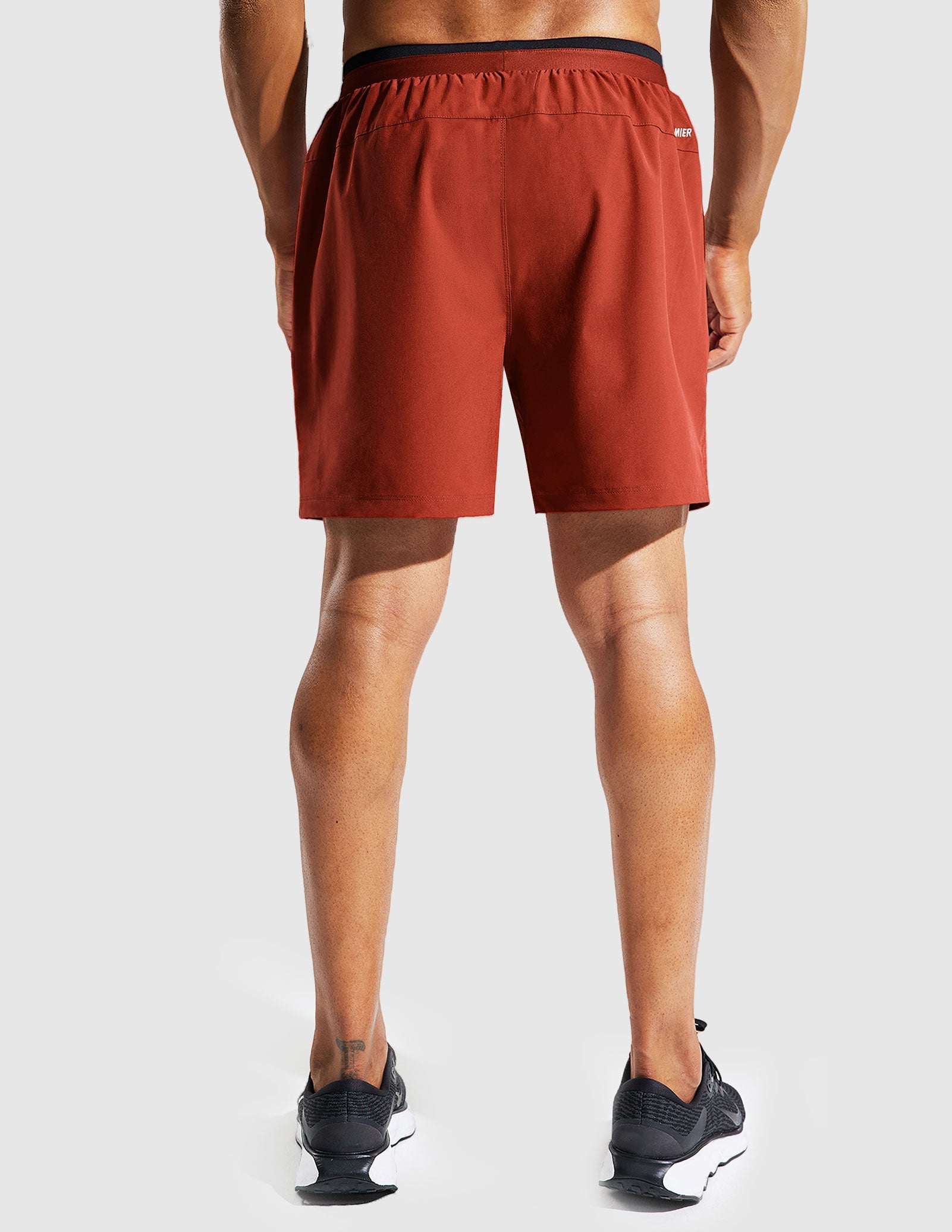 MIER Men's 2 in 1 Running Shorts with Liner 5 Inch Men's Shorts