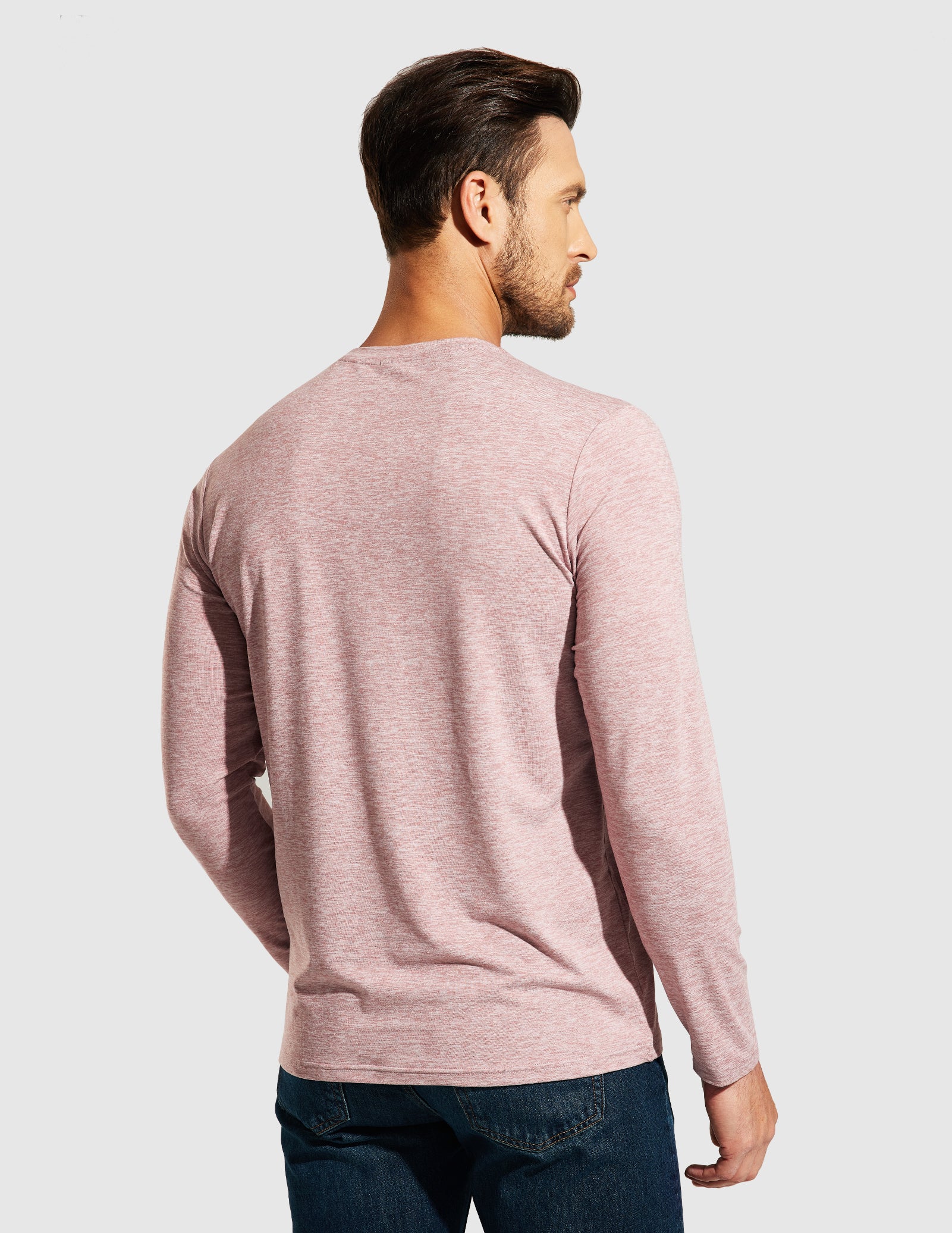 MIER Men’s Buttery Soft Long Sleeve Athletic Crew Neck Tee Men's Shirt