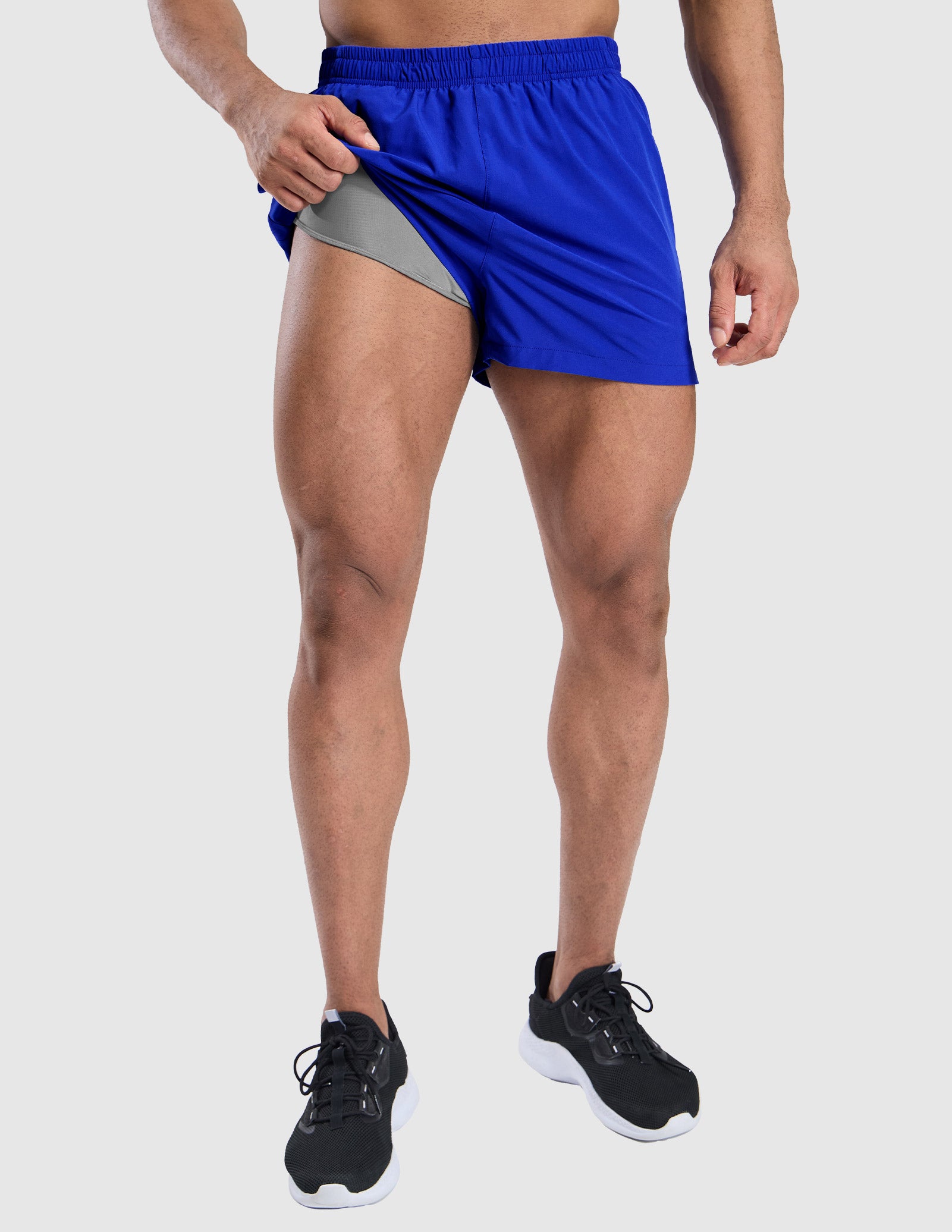 MIER Men's 3 Inch Running Shorts with Liner and Pockets Men's Shorts
