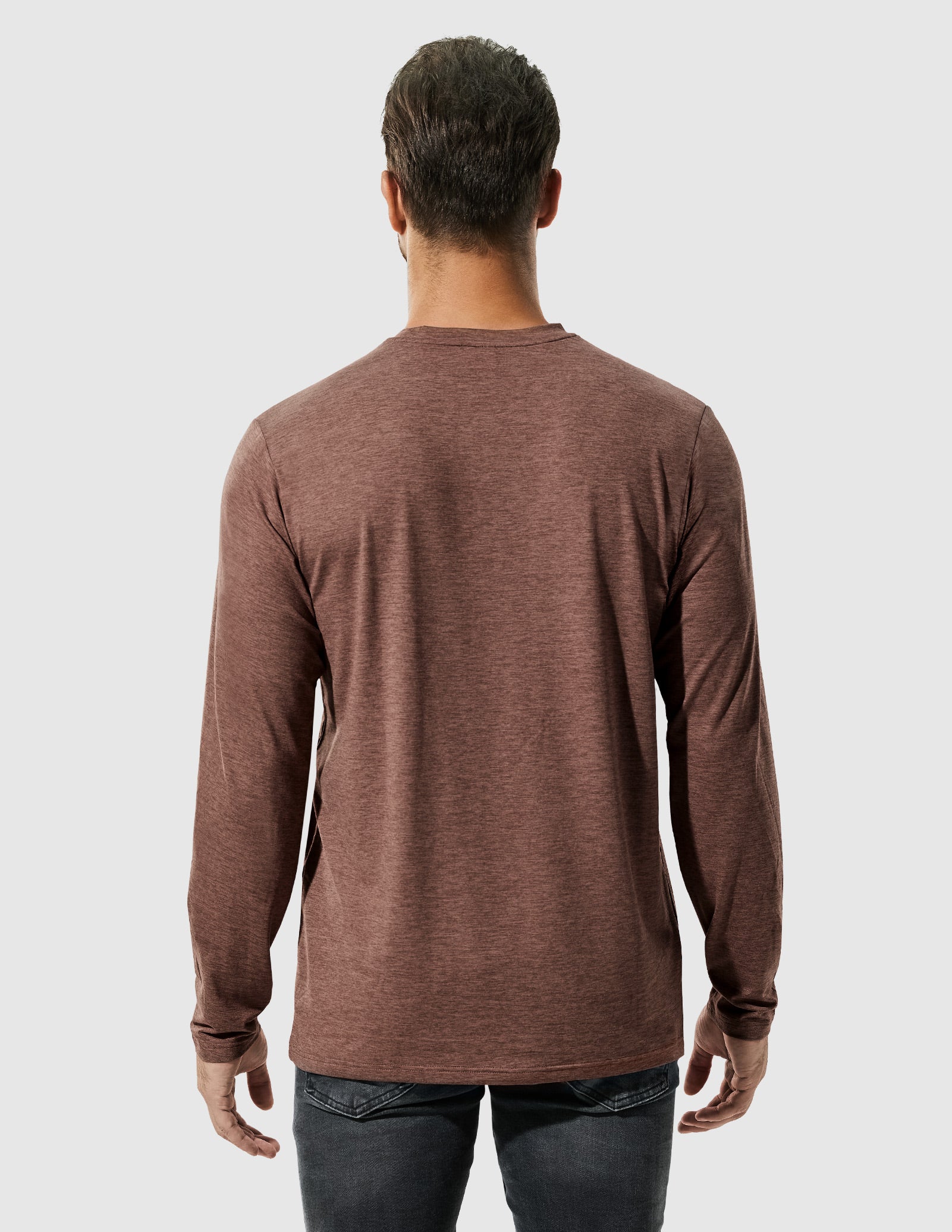 MIER Men’s Buttery Soft Long Sleeve Athletic Crew Neck Tee Men's Shirt