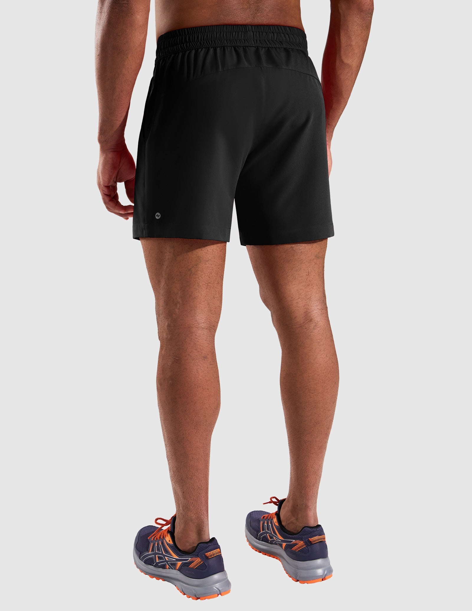 MIER 5" Running Gym Shorts for Men Quick Dry with Zipper Pockets Men's Shorts