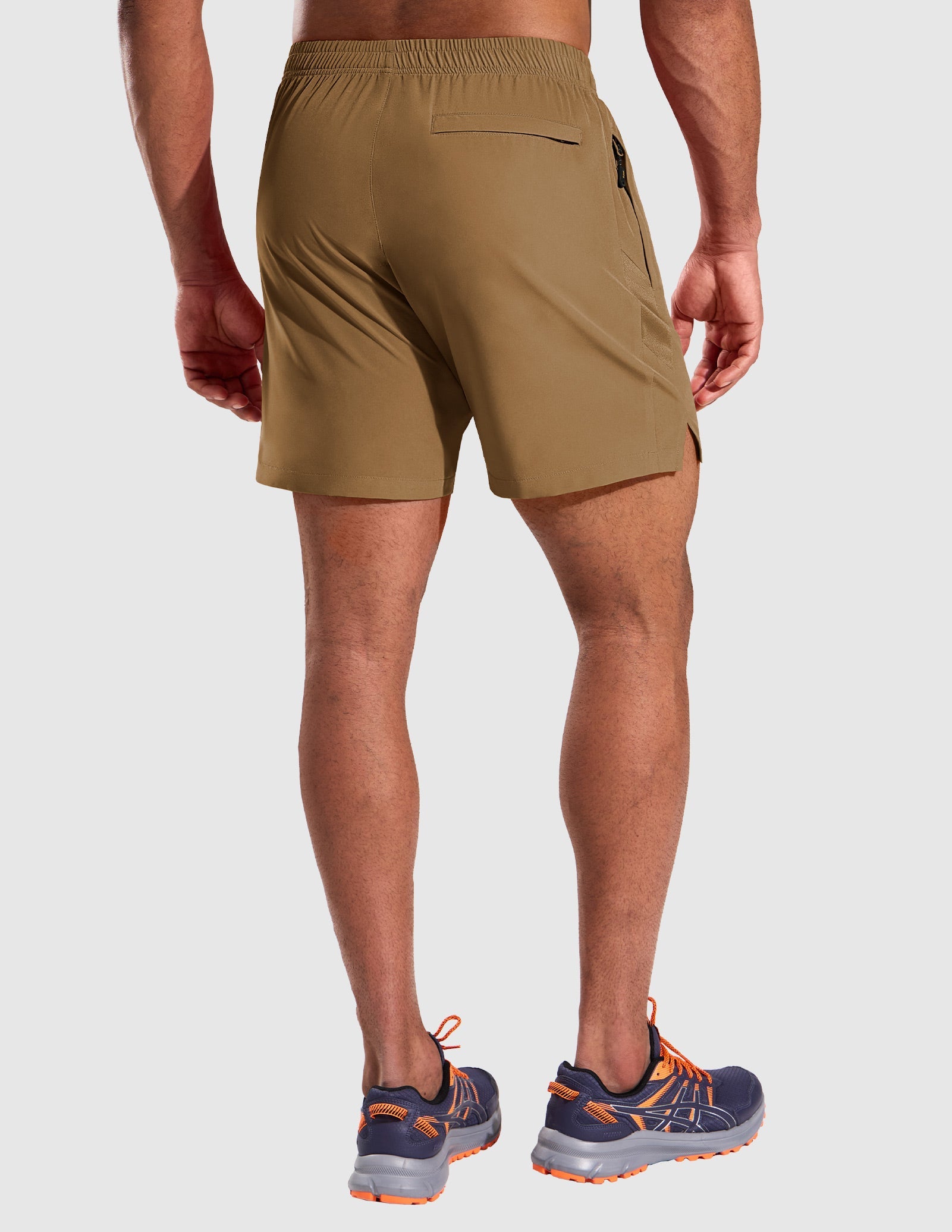 MIER Men’s 5” Running Shorts Quick Dry with Zipper Pockets, No Liner Men's Shorts