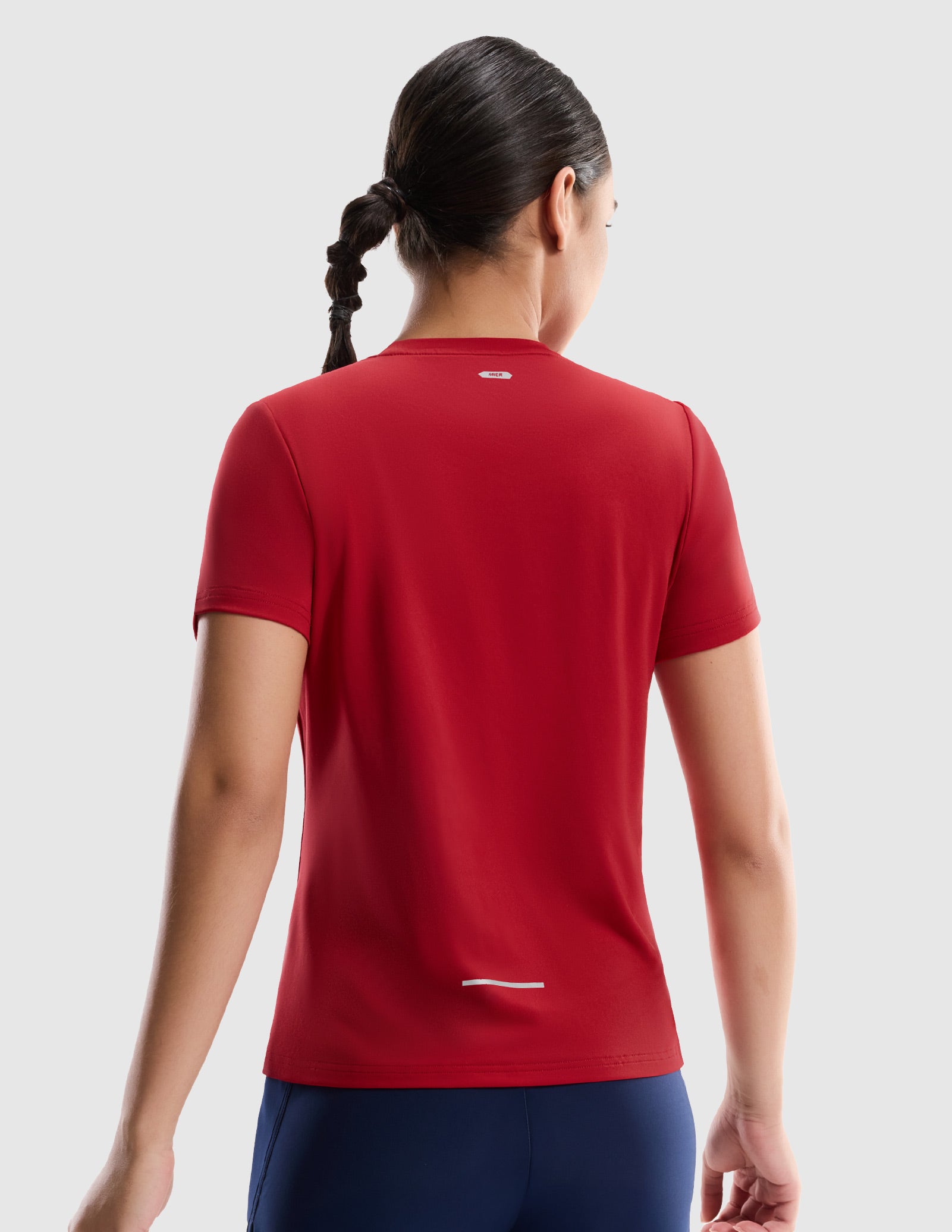 MIER Women’s Running Shirt COOLMAX Quick-Dry Workout Tee Women Active Shirt