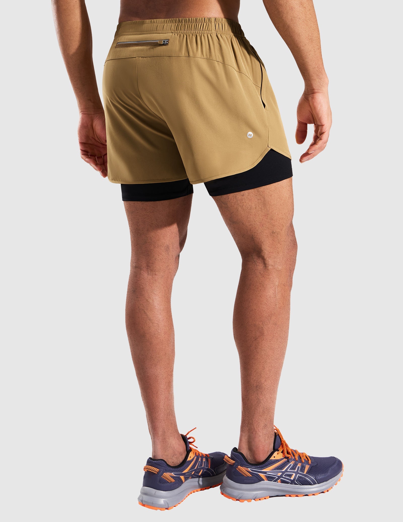 MIER Men’s 2-in-1 Running Shorts 5” Quick Dry with Compression Liner & 3 Pockets Men's Shorts