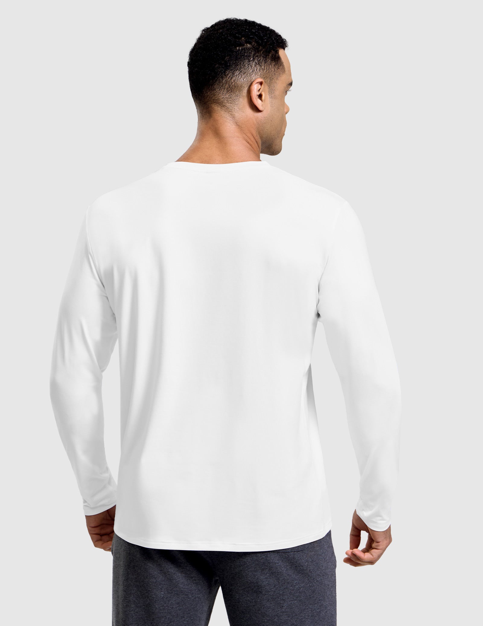 MIER Men’s Buttery Soft Long Sleeve Athletic Crew Neck Tee Men's Shirt